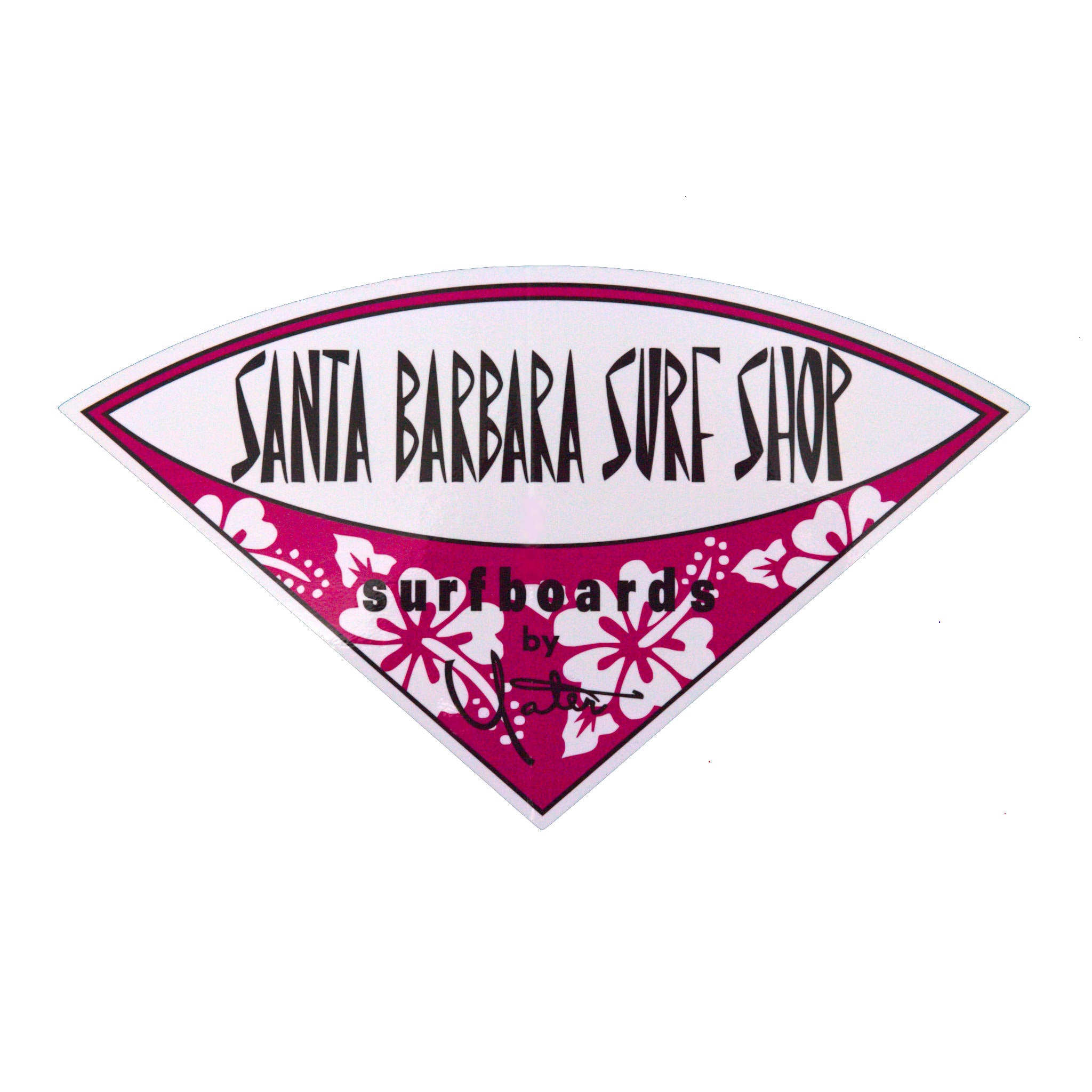 Santa Barbara Surf Shop Classic Vinyl Stickers