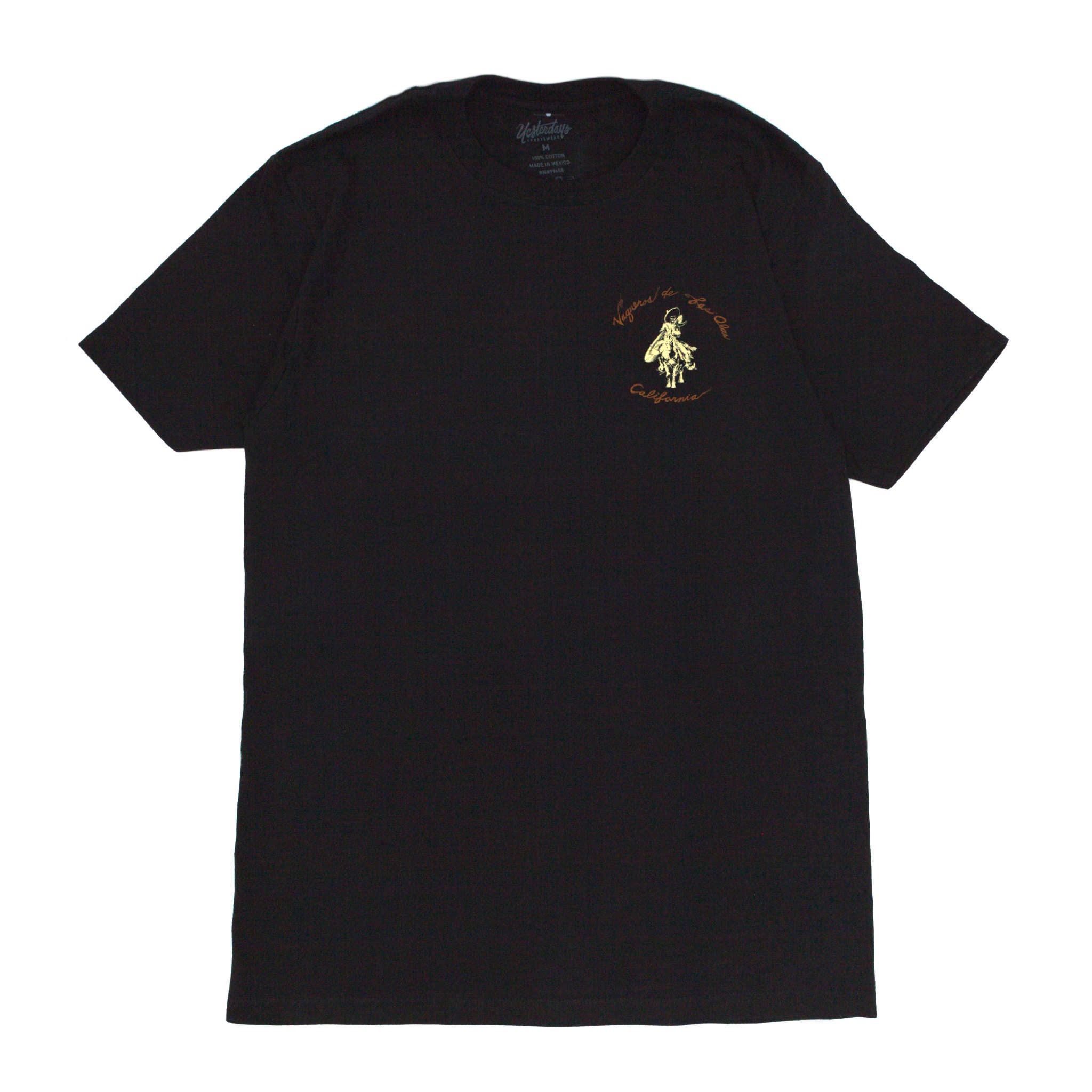 Vaqueros de las Olas Short Sleeve T-Shirt - Black / Rust