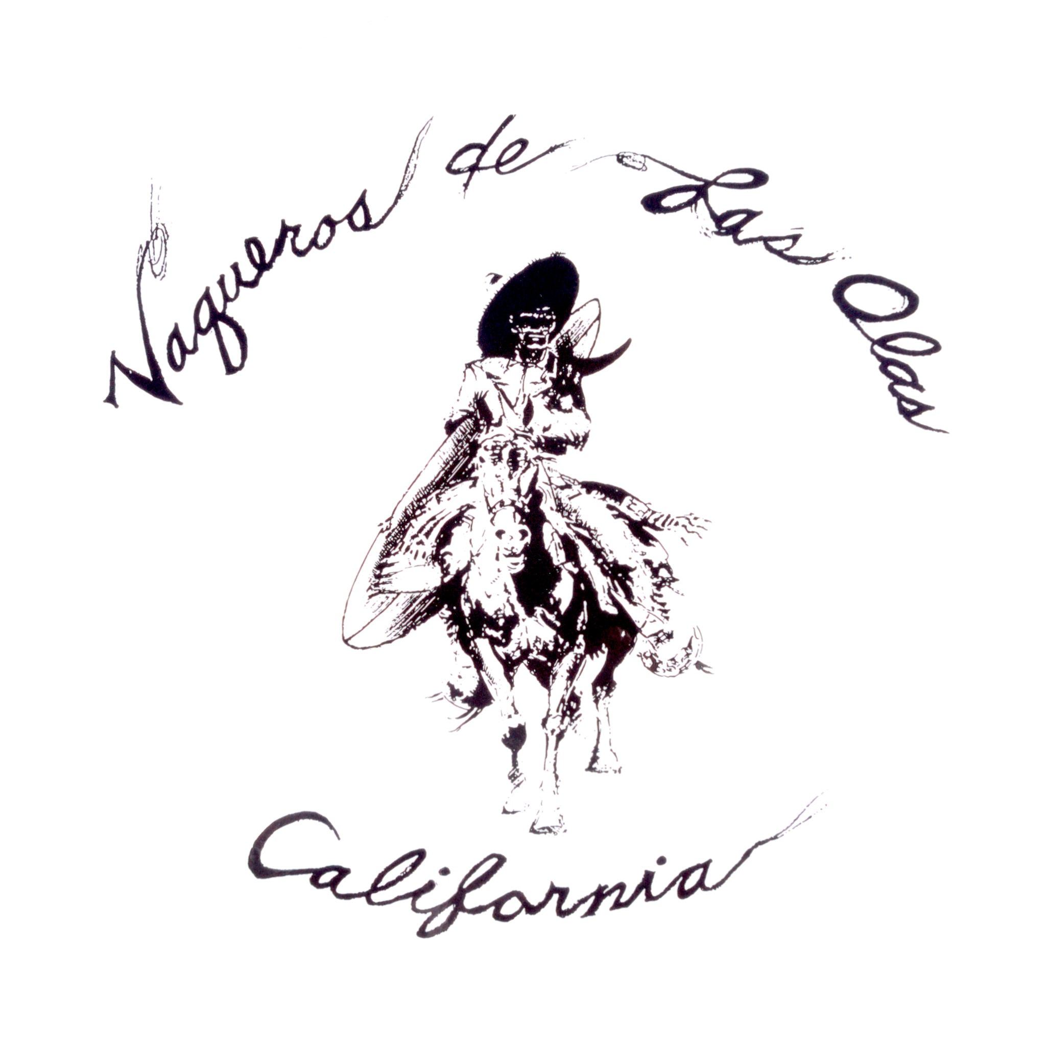 Vaqueros de las Olas Classic Sticker - Black