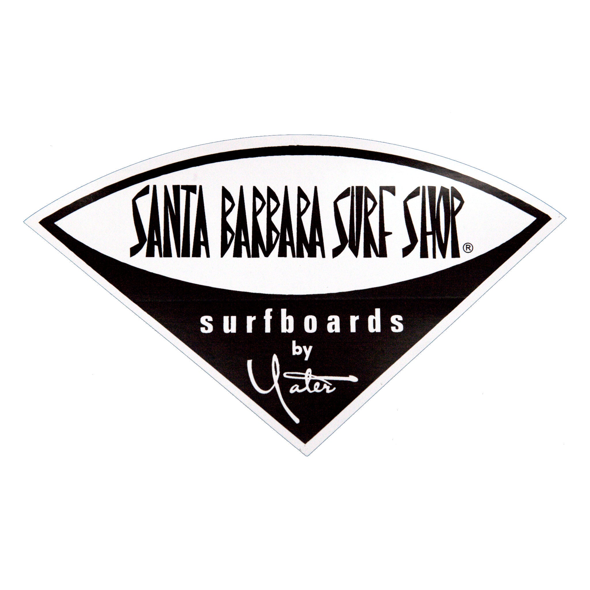 Santa Barbara Surf Shop Classic Vinyl Stickers