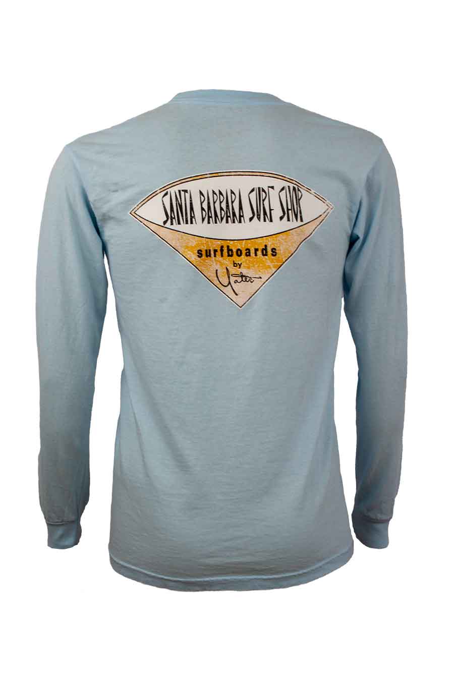 Premium Long Sleeve T-Shirt Distressed Santa Barbara Surf Shop Logo - Surf N' Wear Beach House Online