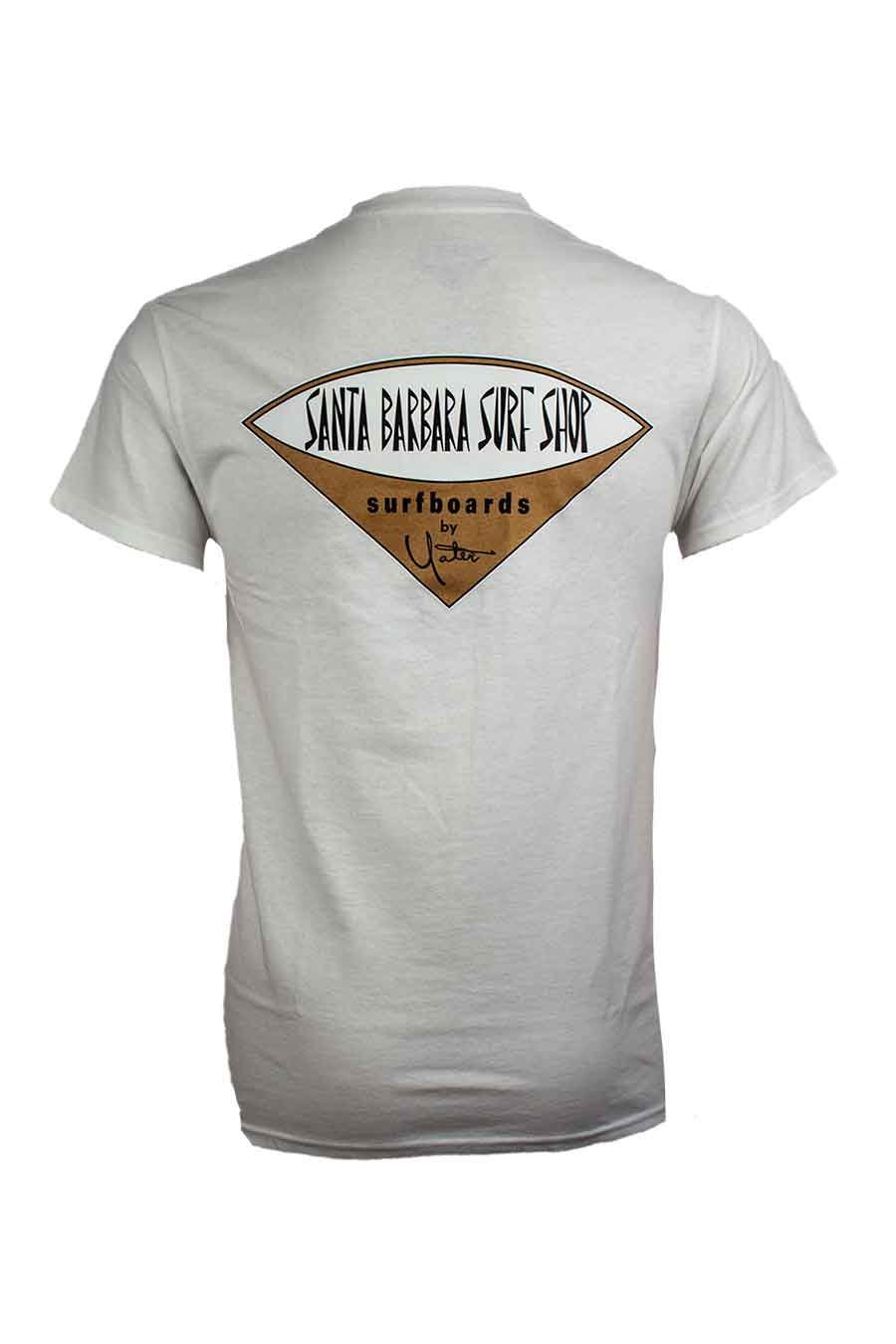 Short Sleeve T-Shirt with Santa Barbara Surf Shop Logo - Surf N' Wear Beach House Online