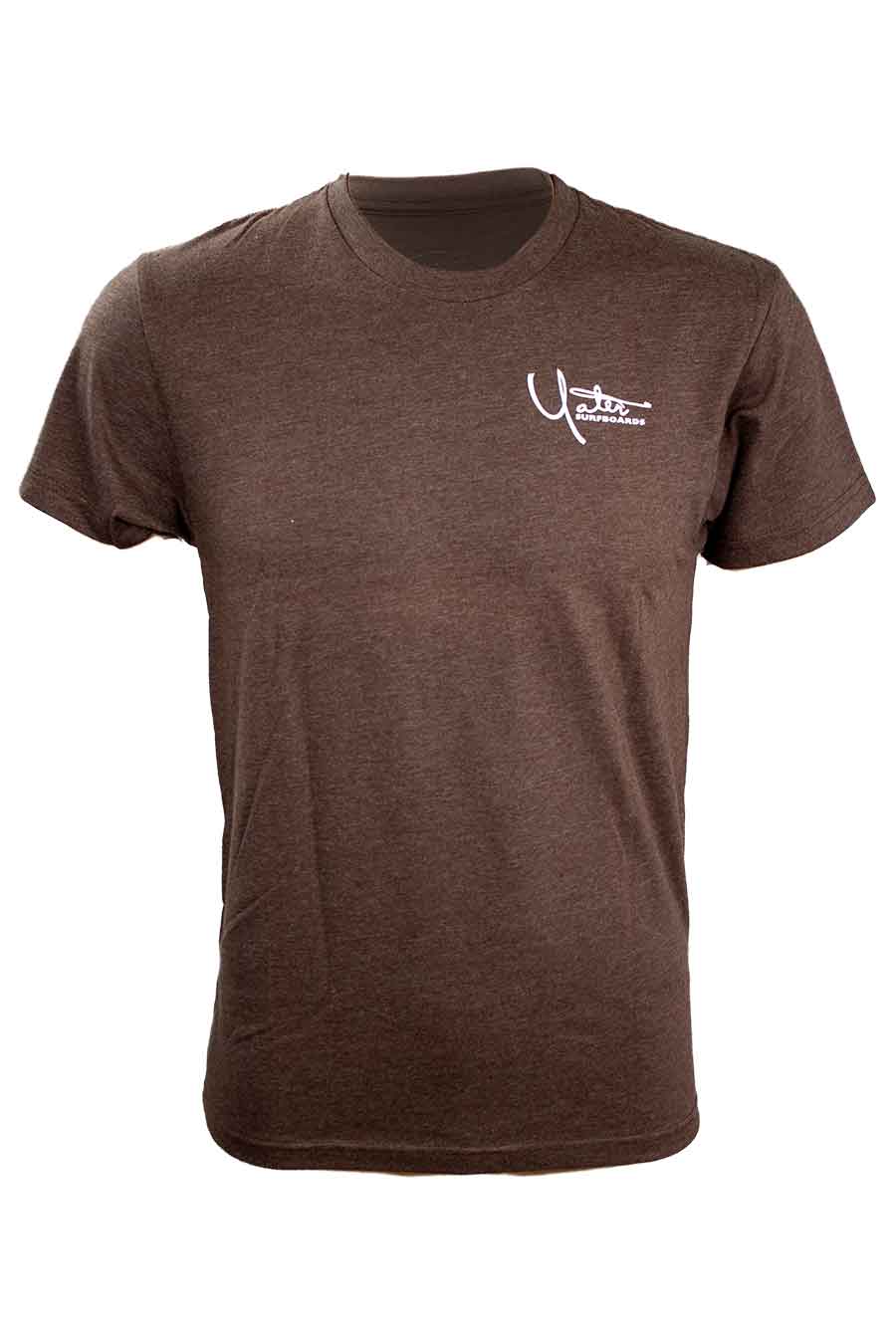 Short Sleeve T-Shirt One-Color Distressed Santa Barbara Surf Shop Logo - Surf N' Wear Beach House Online