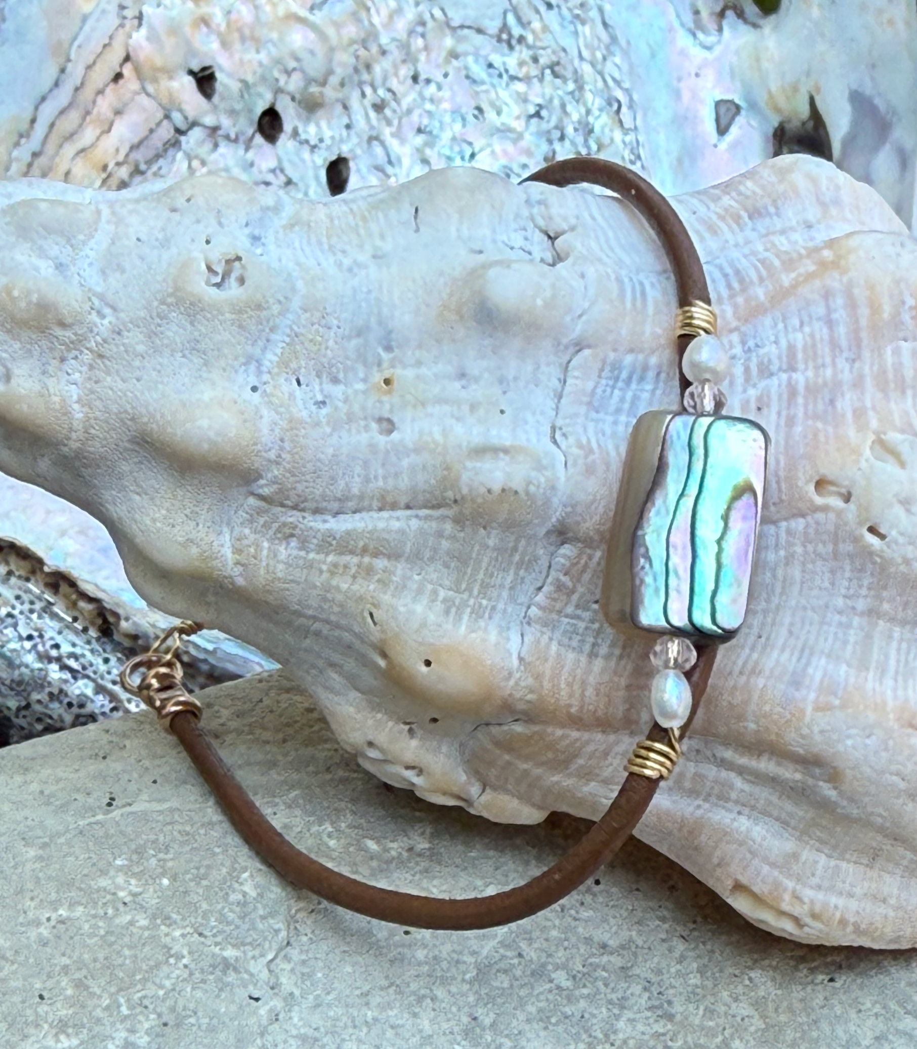 Abalone Peace Bracelet