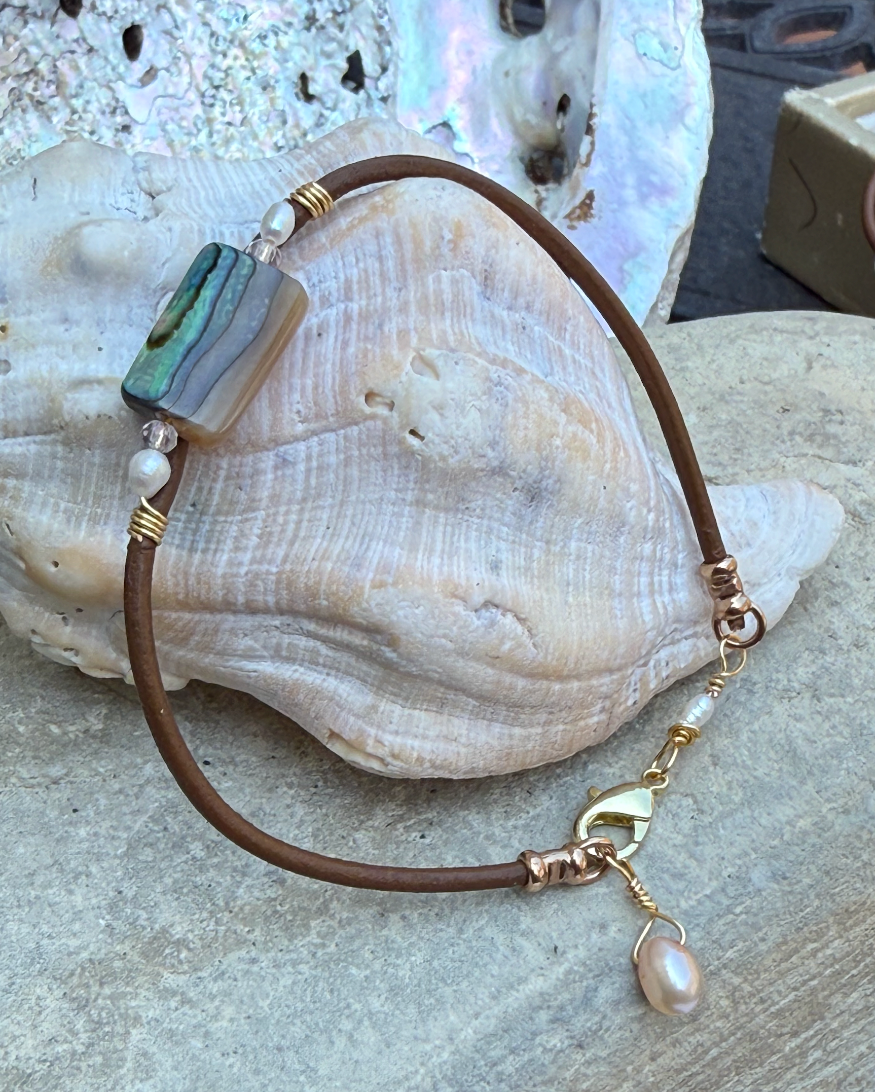 Abalone Peace Bracelet