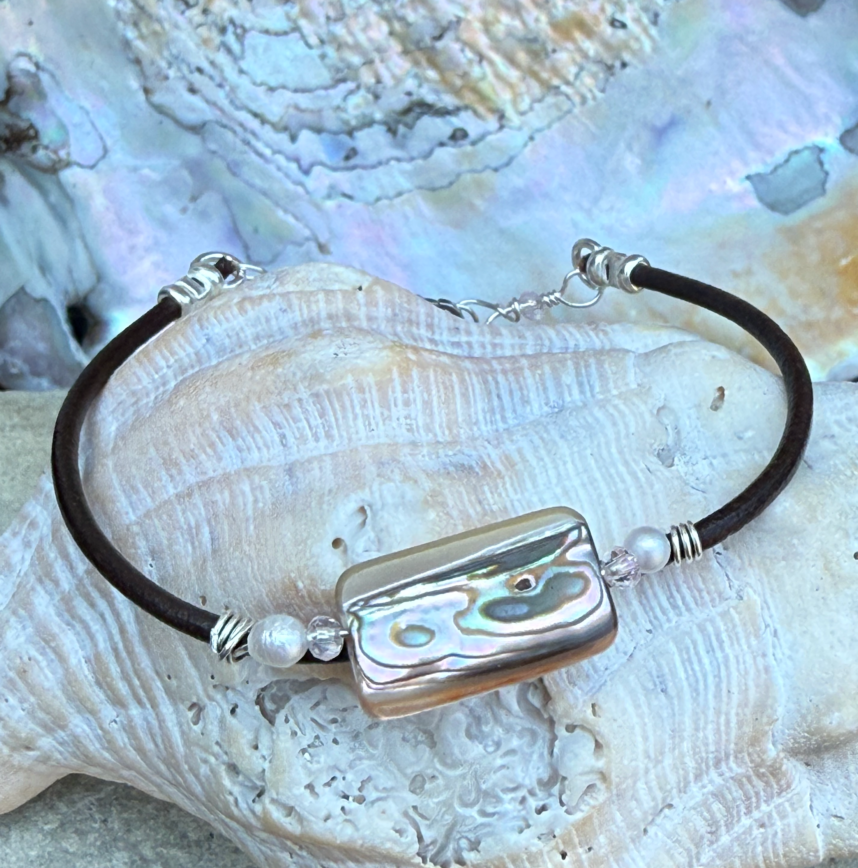 Abalone Peace Bracelet