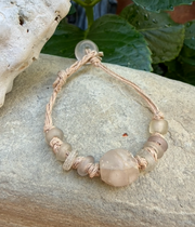 Ancient Ghana Glass Woven Bracelet