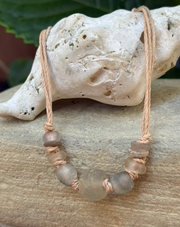 Ancient Ghana Glass Woven Necklace
