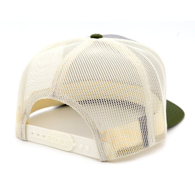 Beach House Trucker Hat w/ Faux Leather Waves Patch