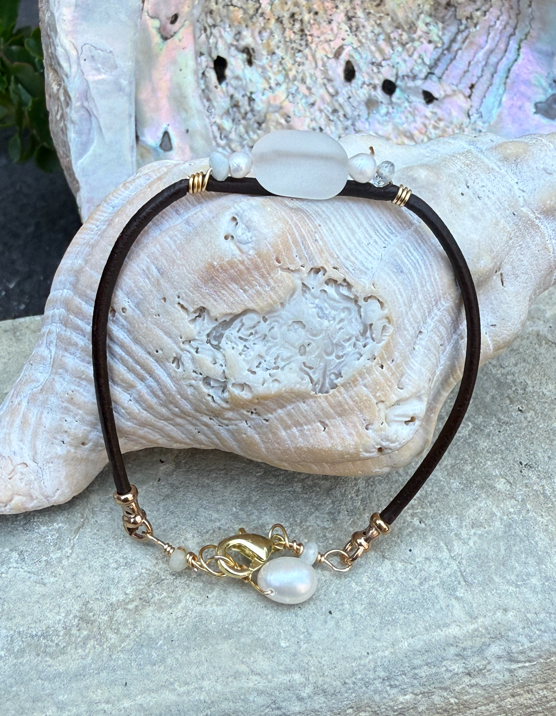 Calming Sea Glass Bracelet