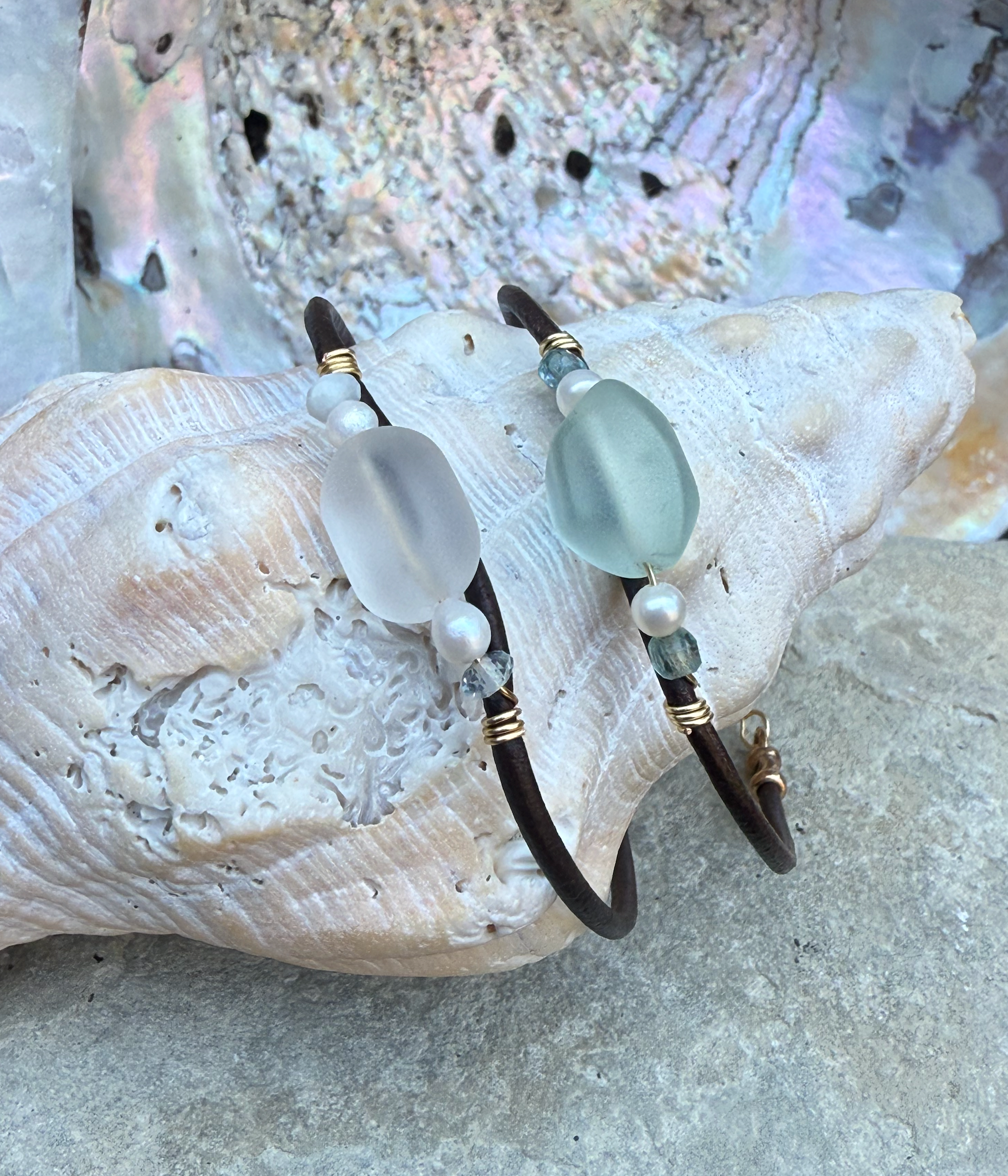Calming Sea Glass Bracelet