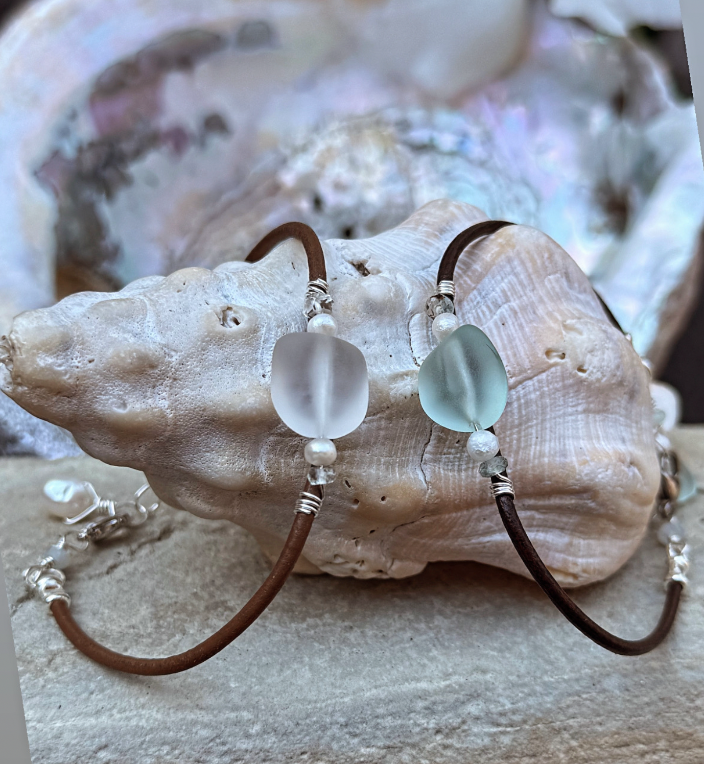 Calming Sea Glass Bracelet