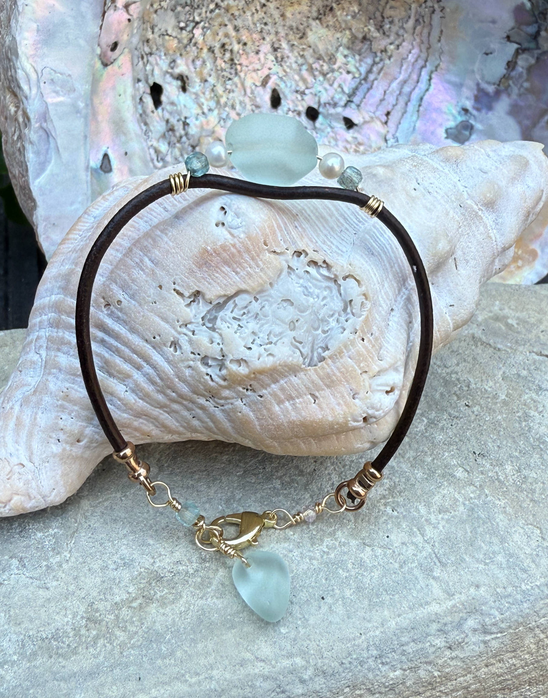 Calming Sea Glass Bracelet
