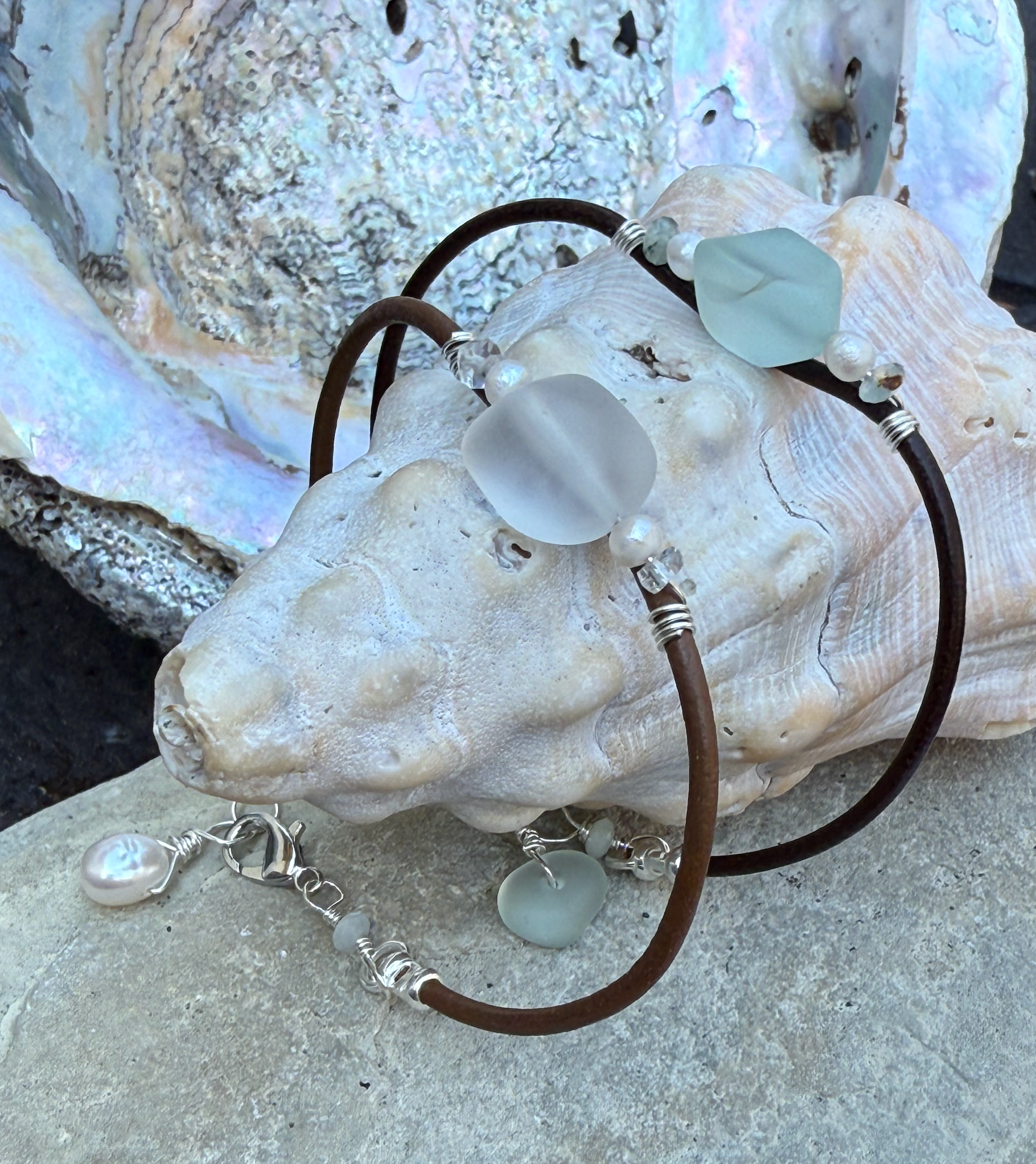 Calming Sea Glass Bracelet
