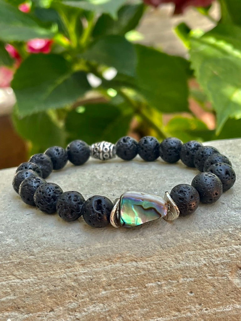 Lava & Abalone Surf Bracelet