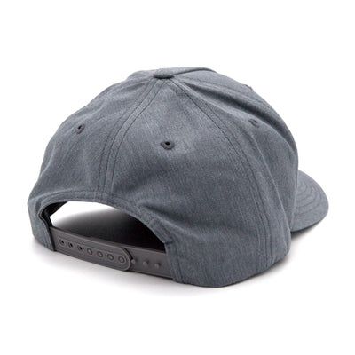 Greenough Leather Patch Snapback Hat - Grey