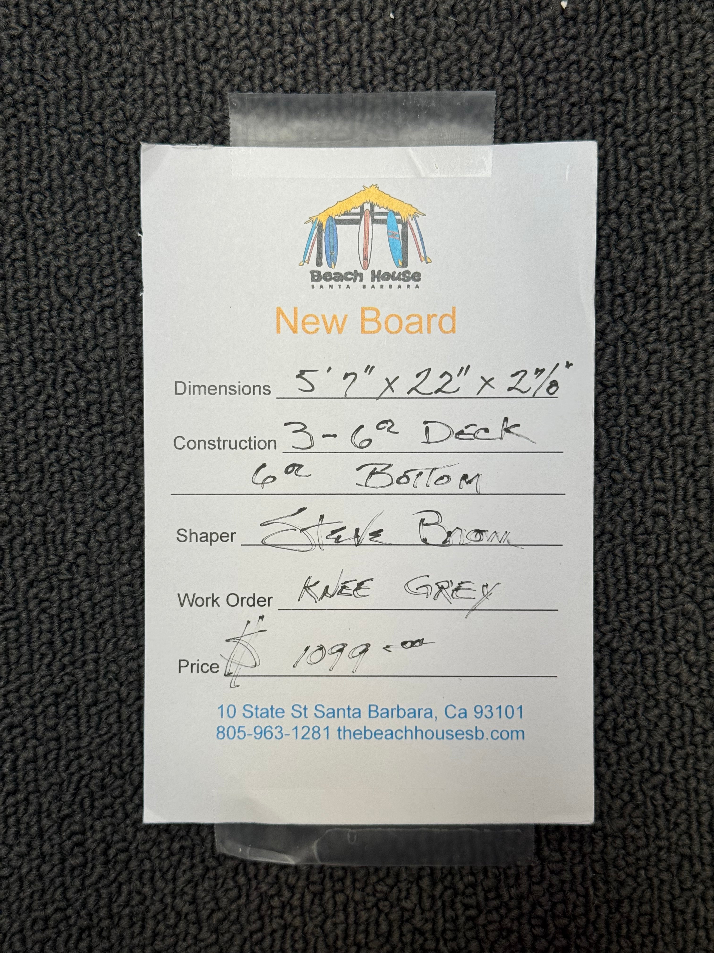 Steve Brom | 5'7" Kneeboard