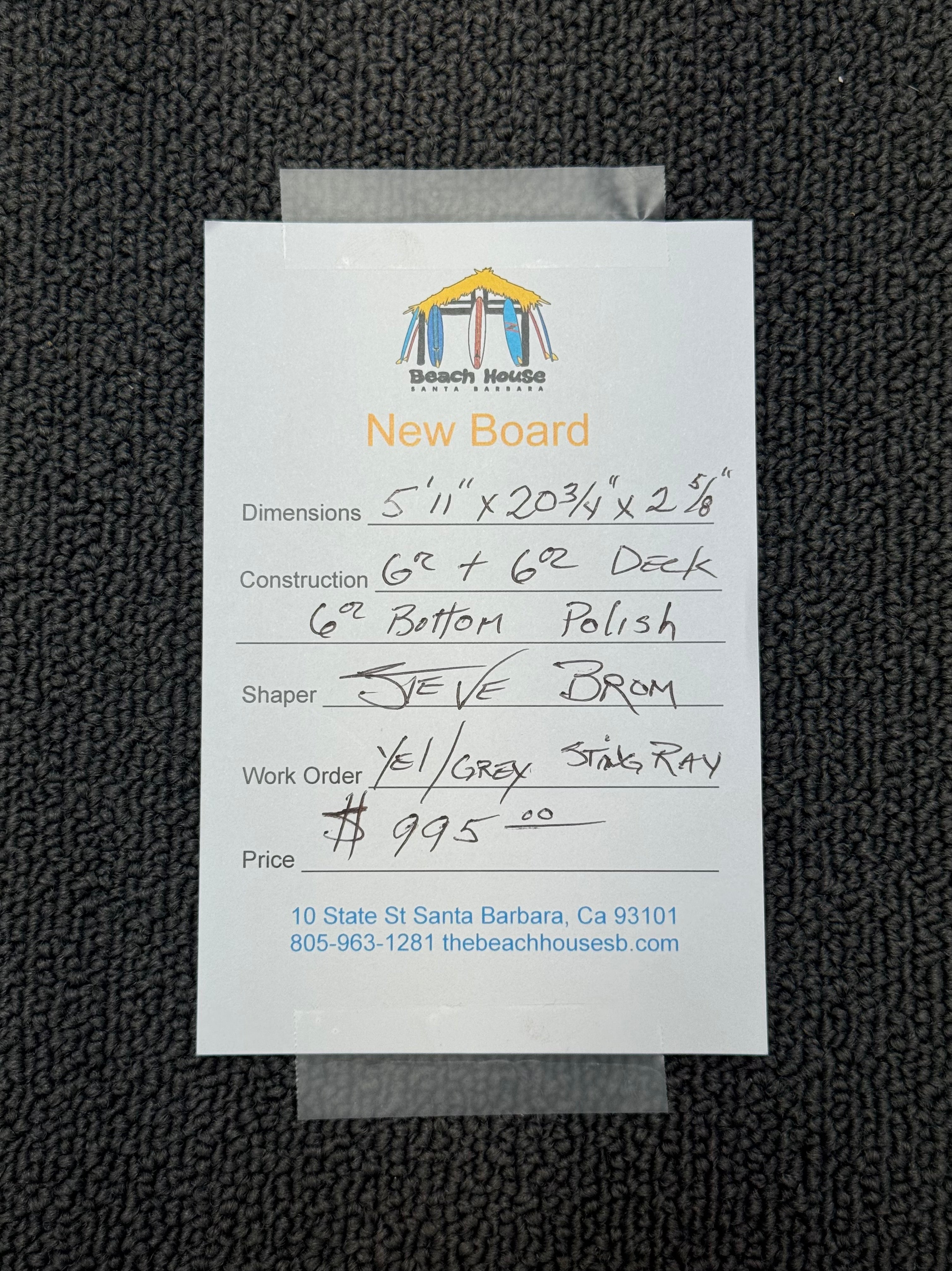 Steve Brom | 5'11" Fish