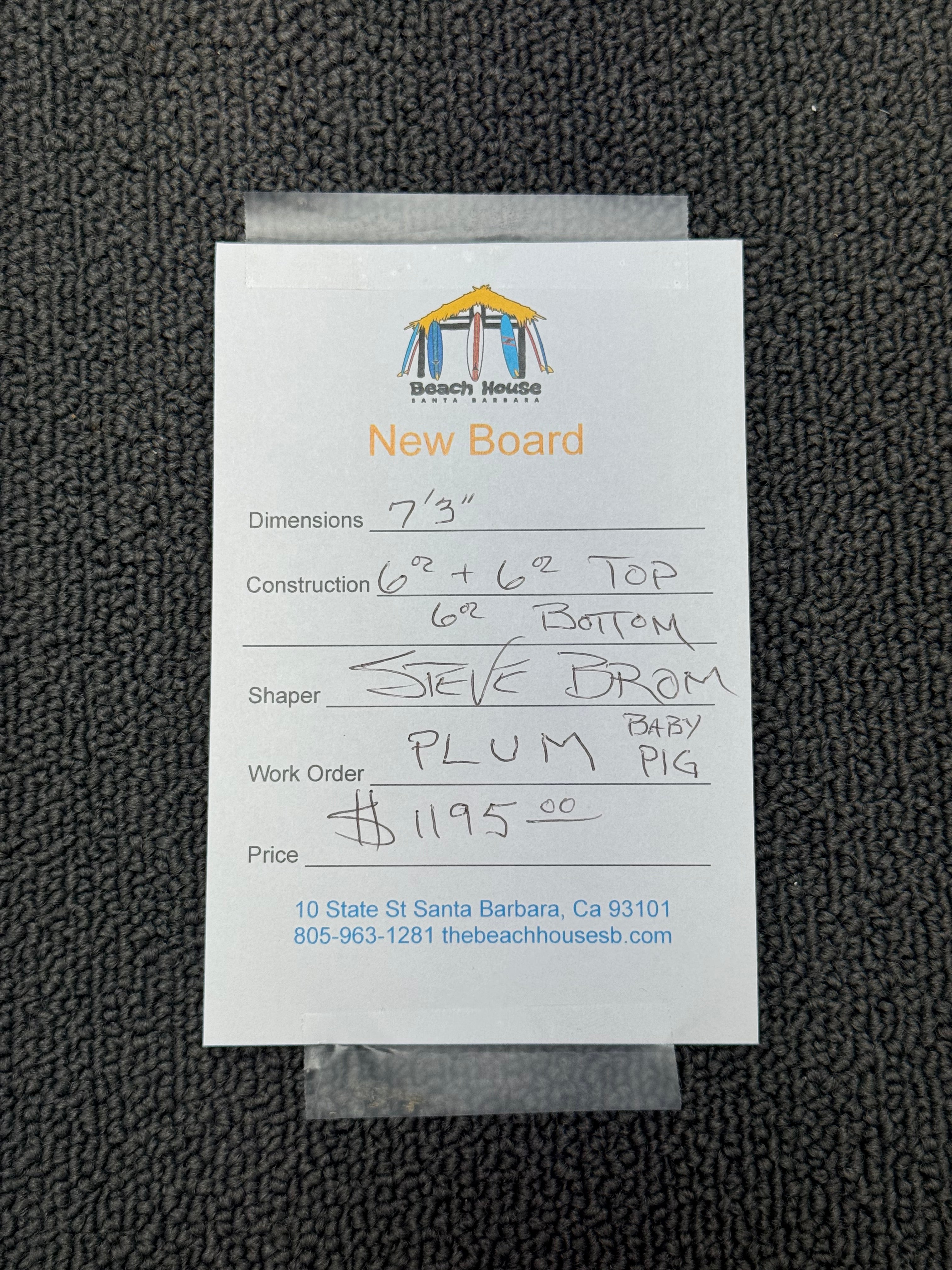 Steve Brom | 7'3" Baby Pig