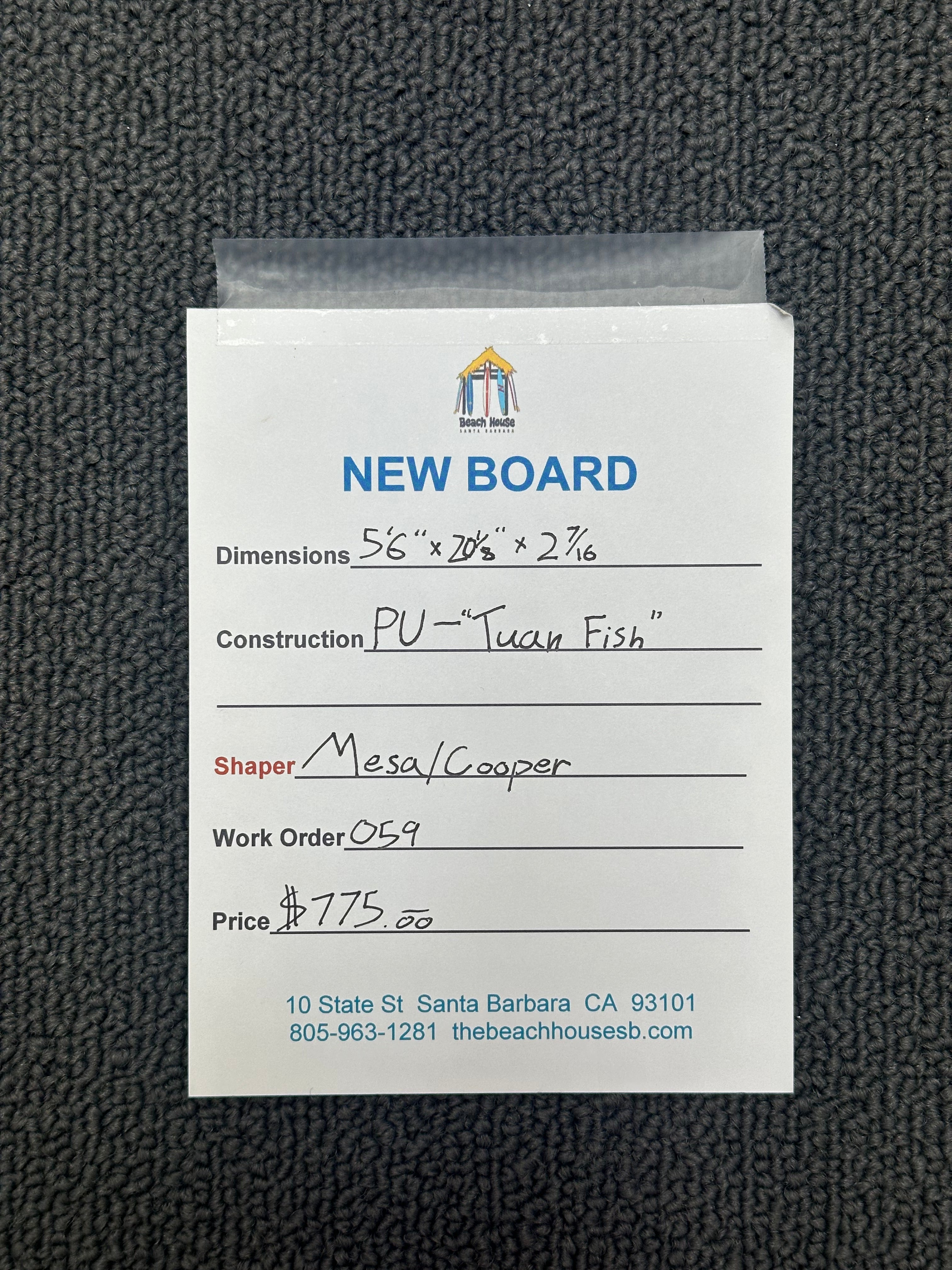 Mesa | 5'6" Twan Fish