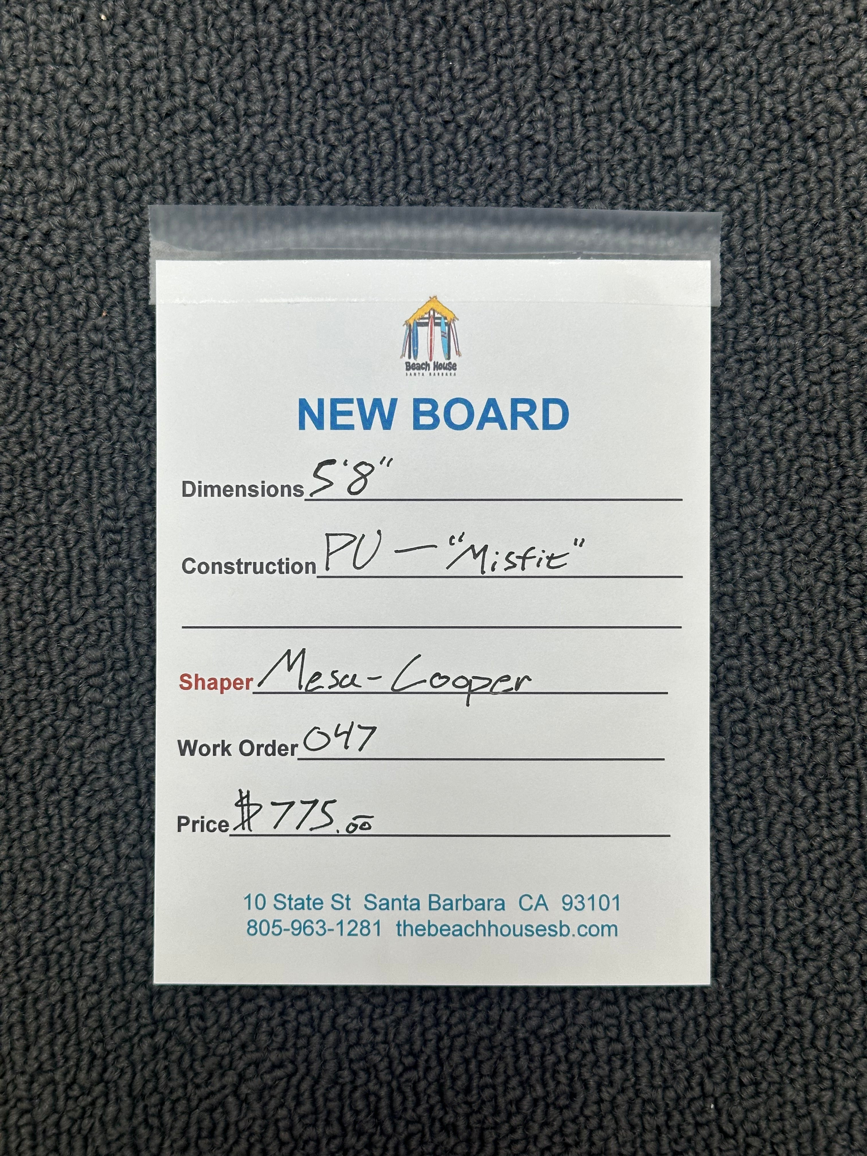 Mesa | 5'8" Misfit (047)