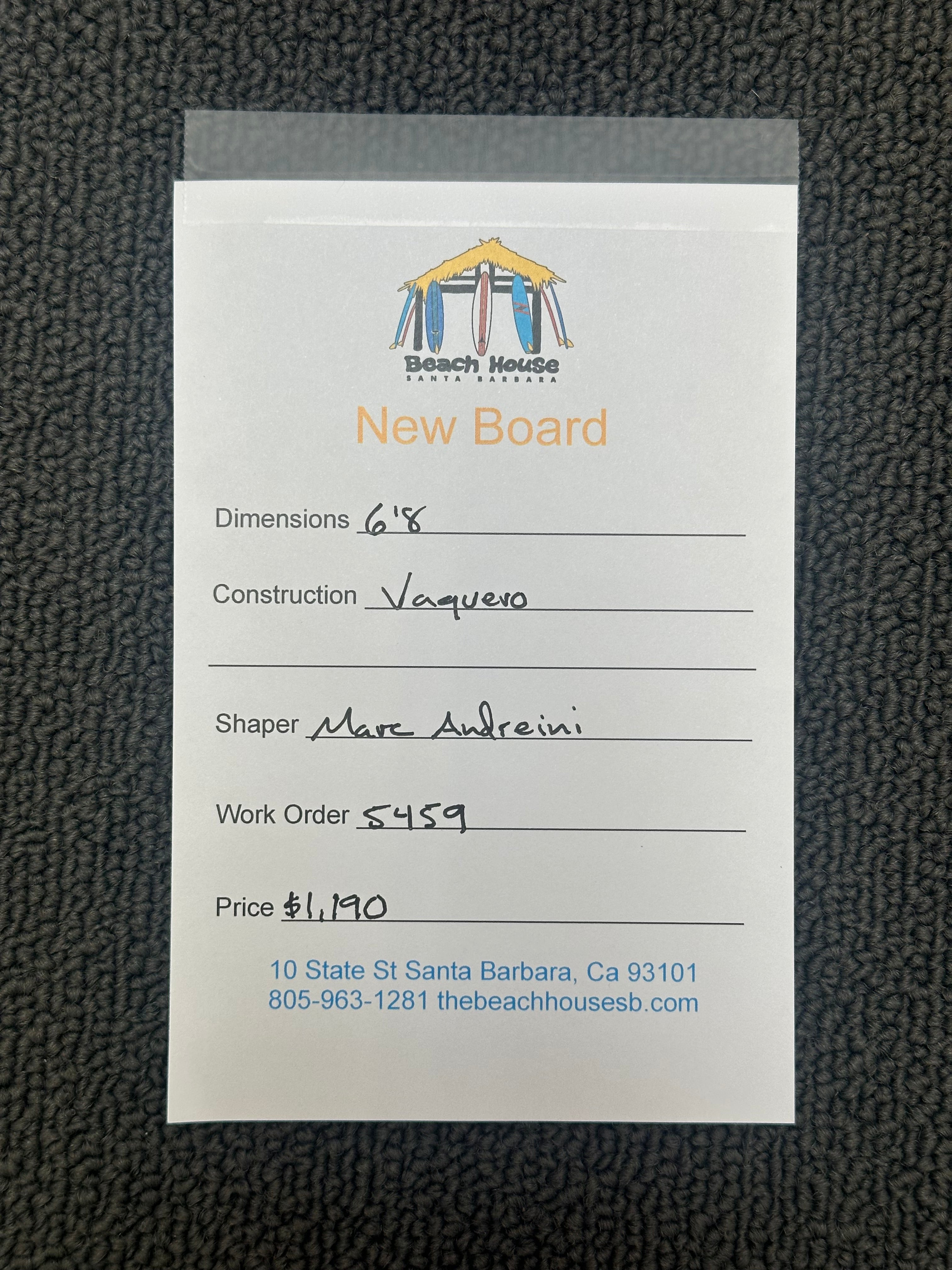 Andreini | 6'8" Vaquero