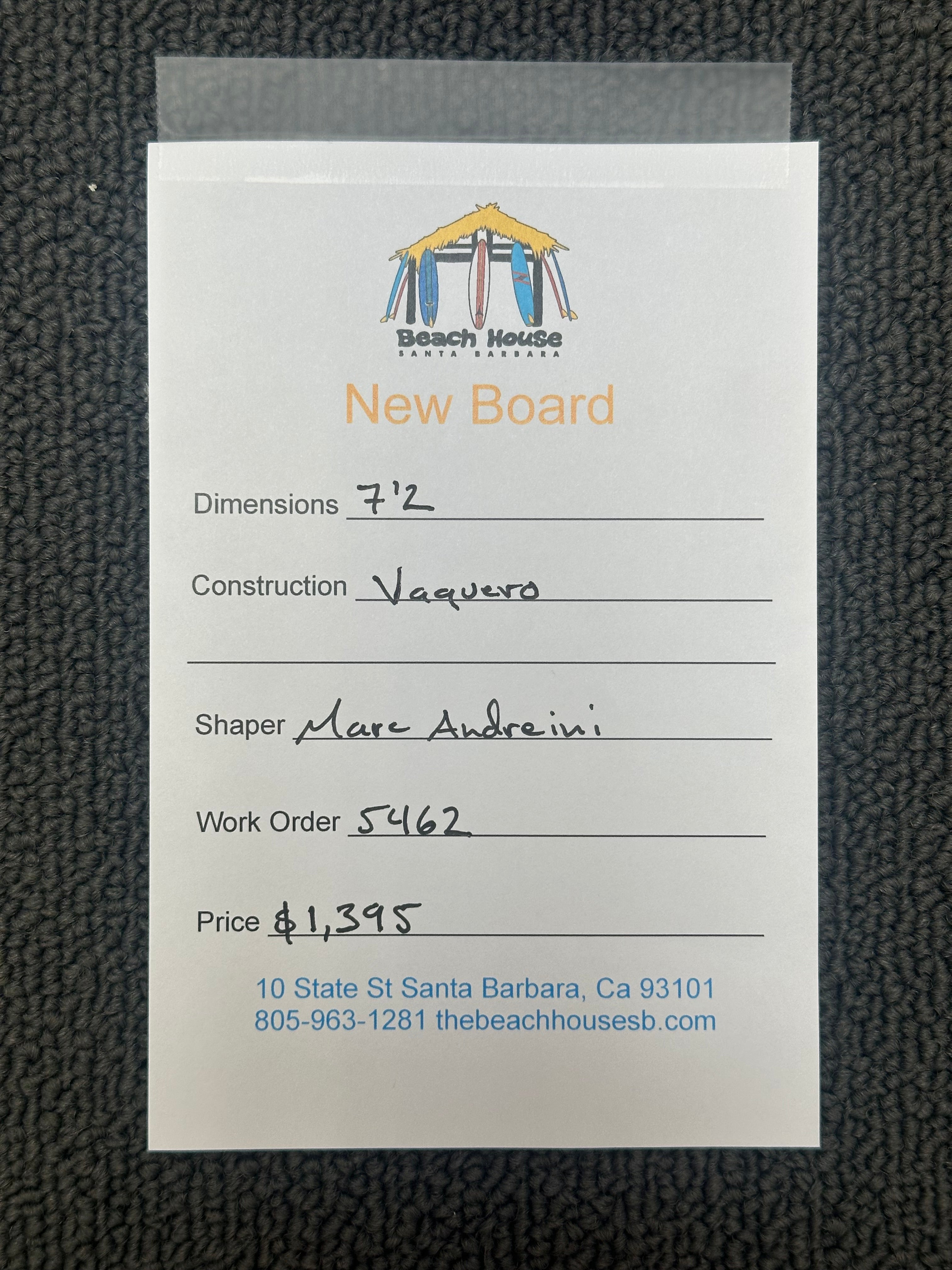 Andreini | 7'2" Vaquero