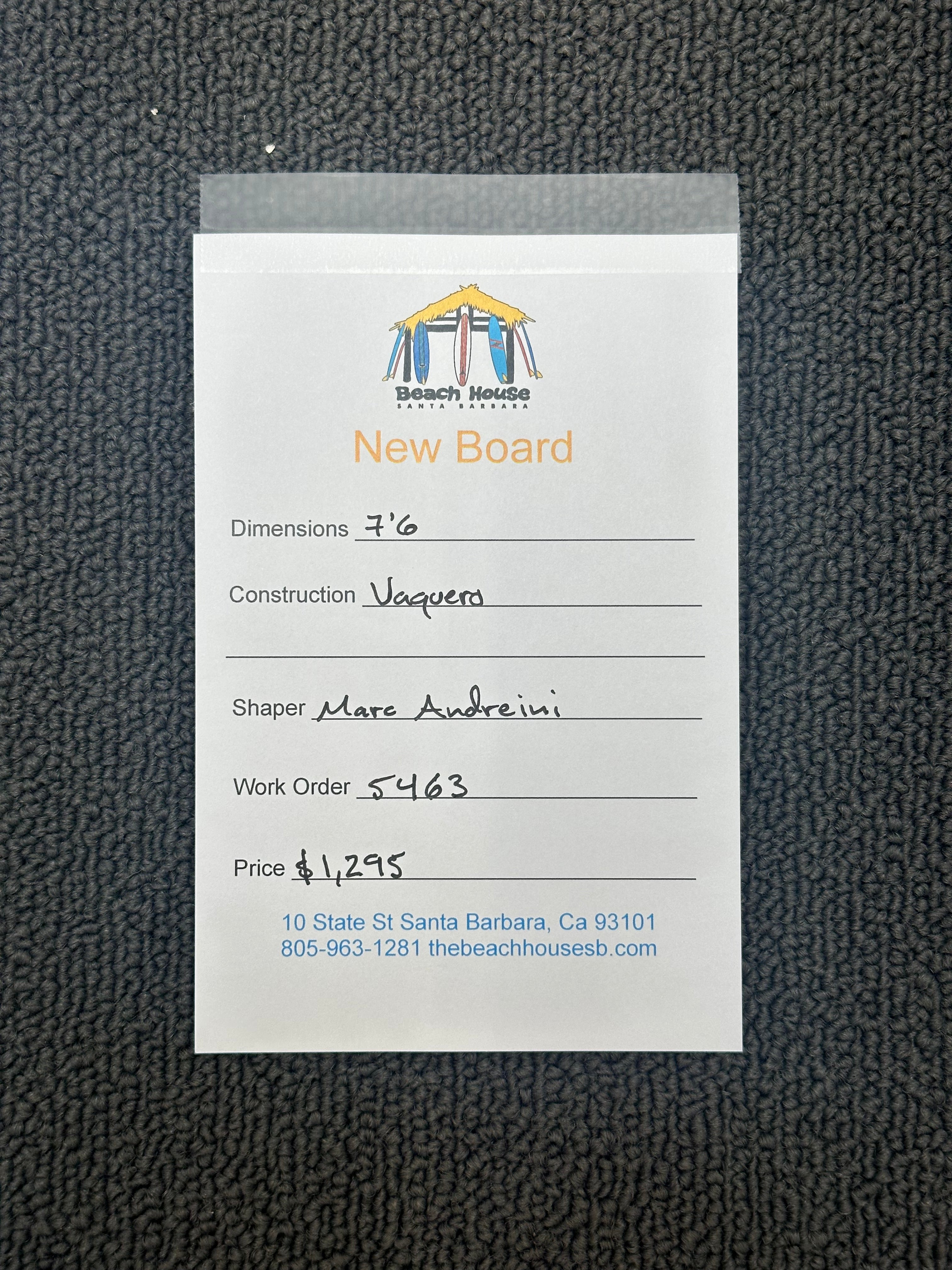 Andreini | 7'6" Vaquero