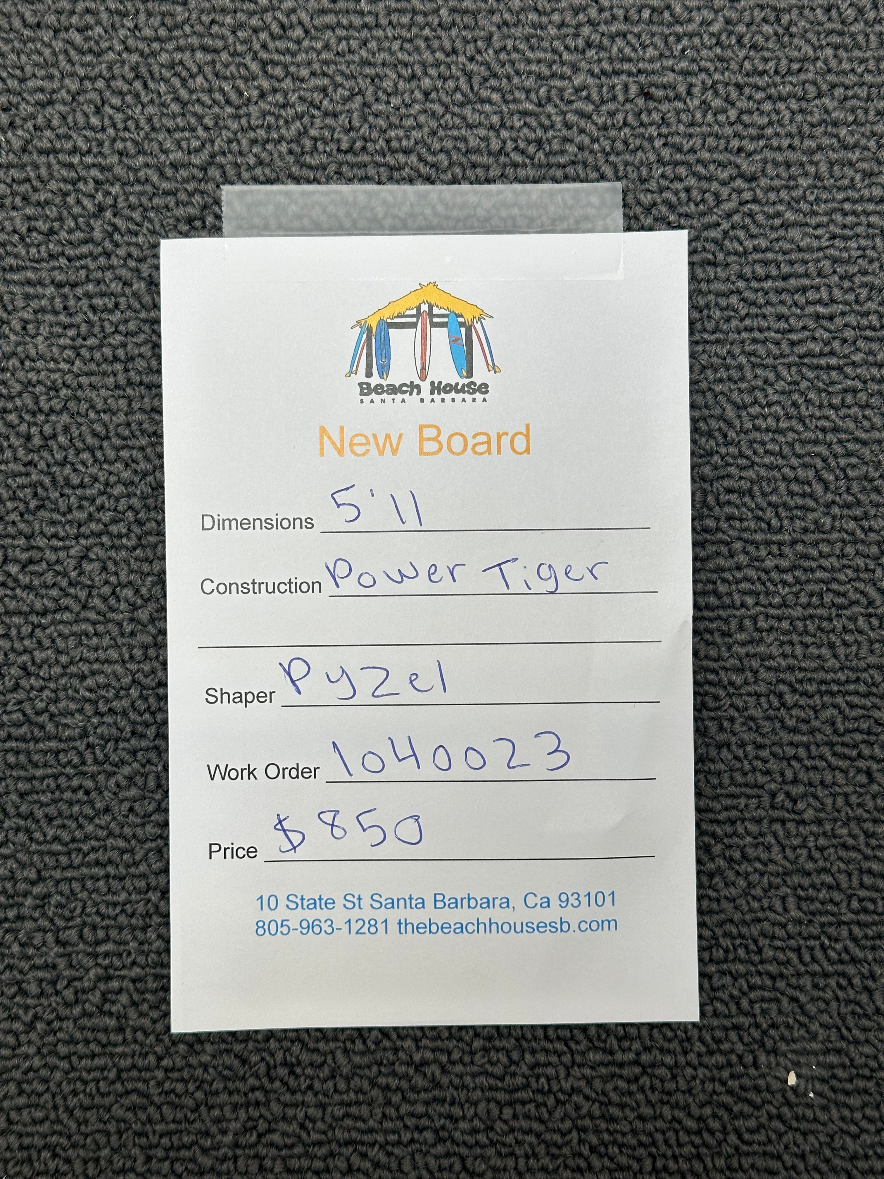 Pyzel | 5'11" Power Tiger