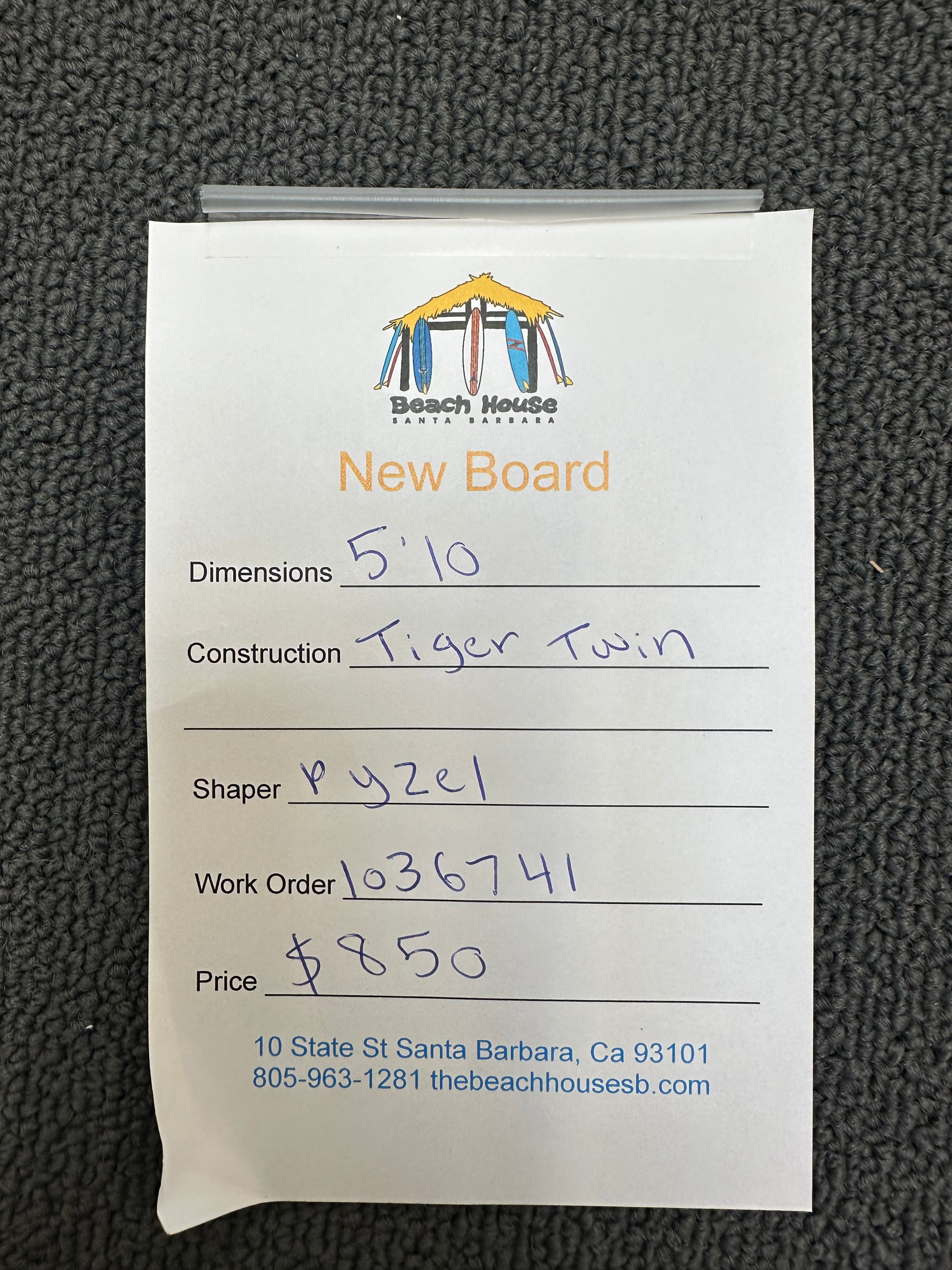 Pyzel | 5'10" Tiger Twin