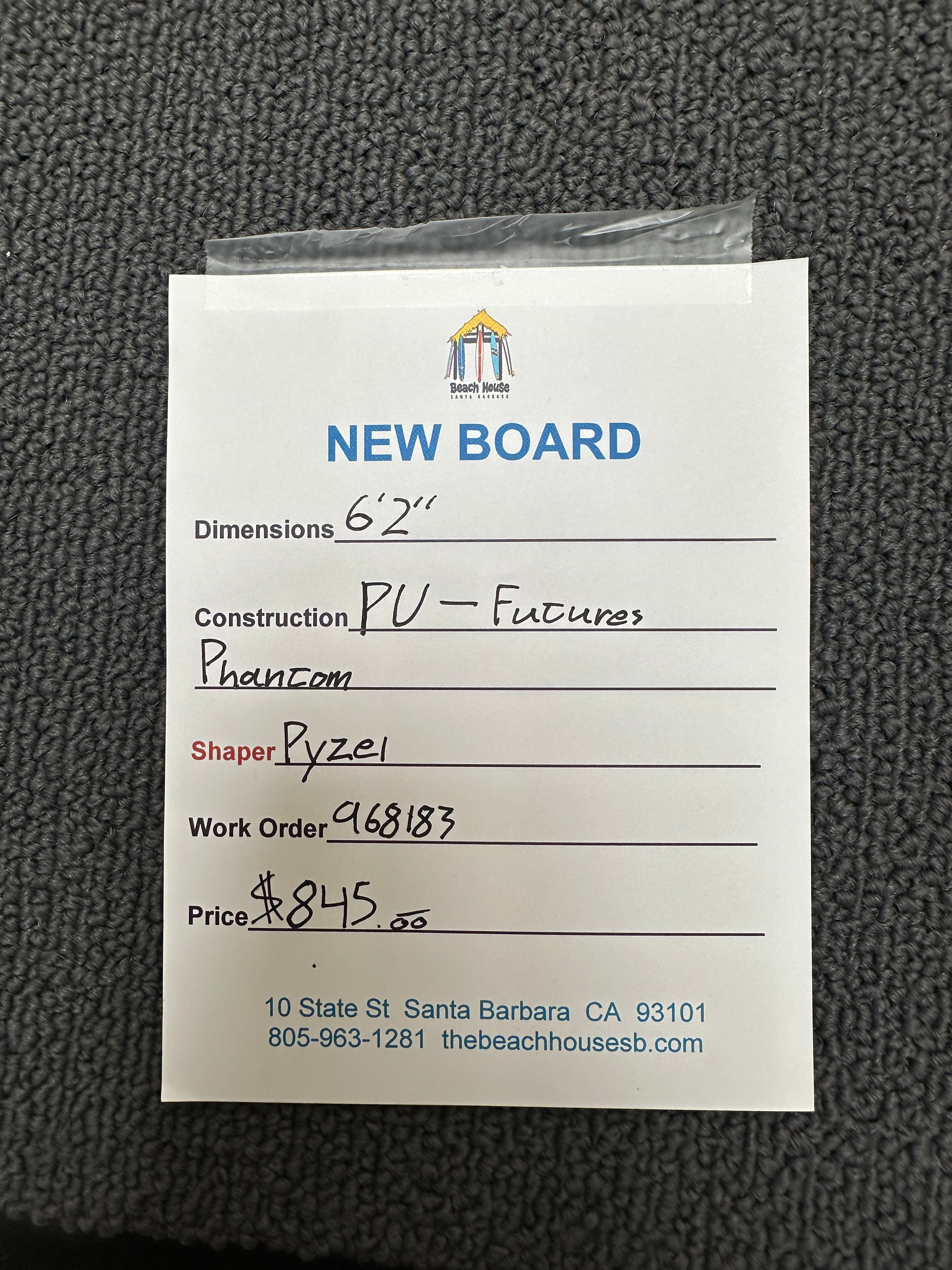 Pyzel | 6'2" Phantom