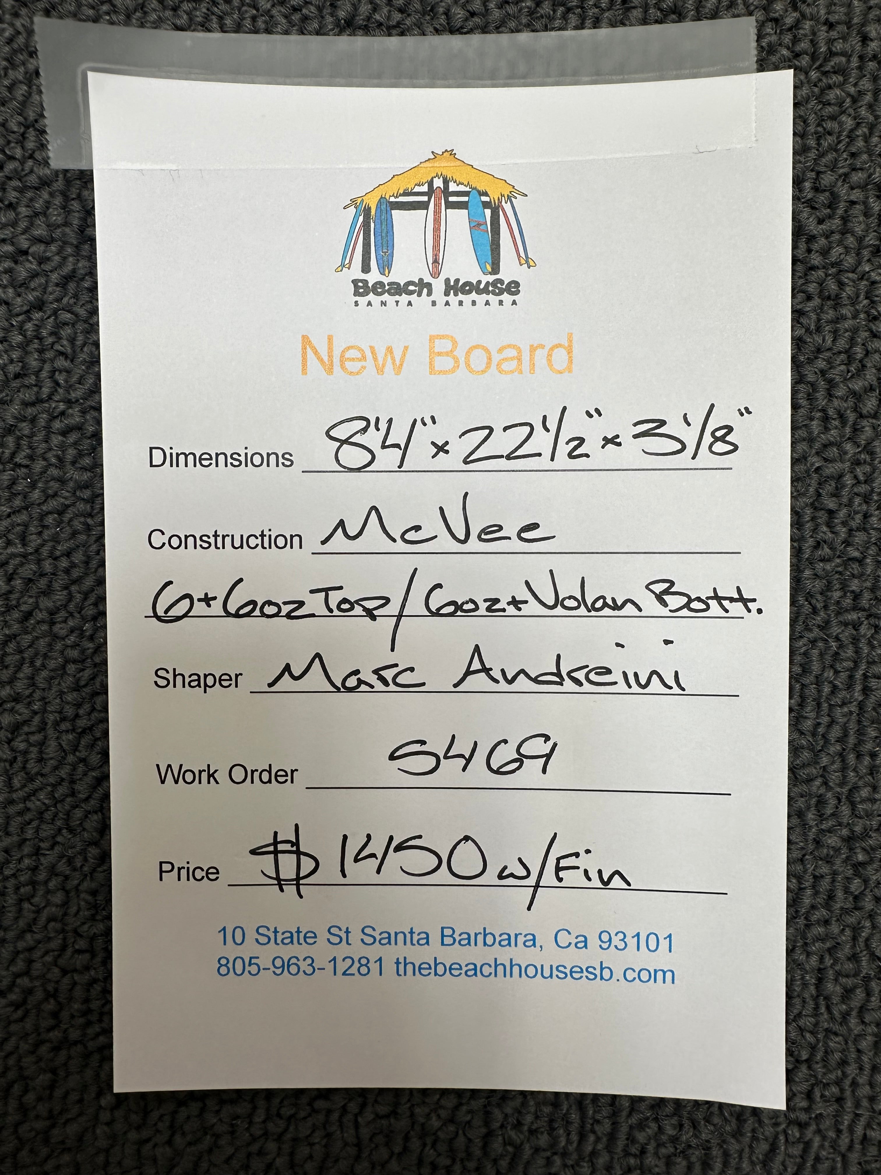 Andreini | 8'4" McVee