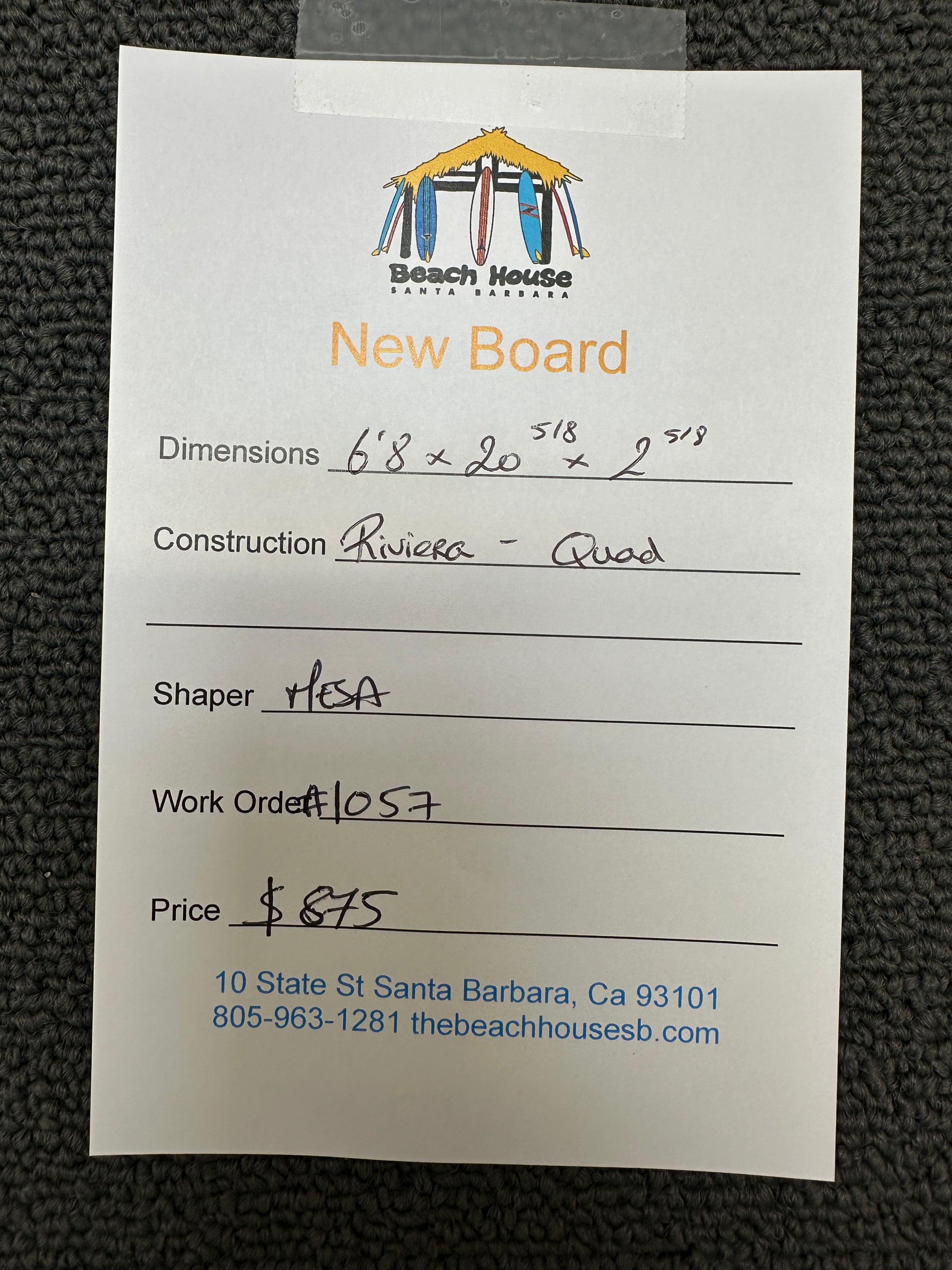 Mesa | 6'8" Riviera - Quad