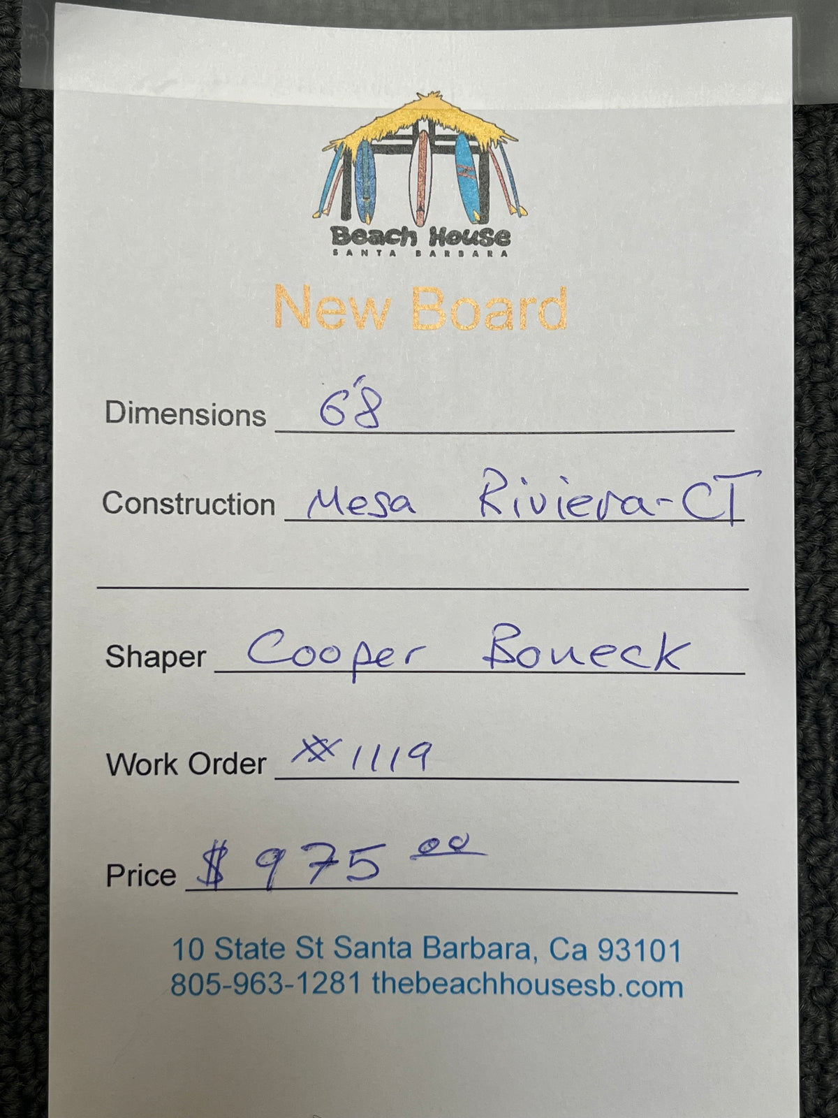 Mesa | 6'8" Riviera - Channel Twin