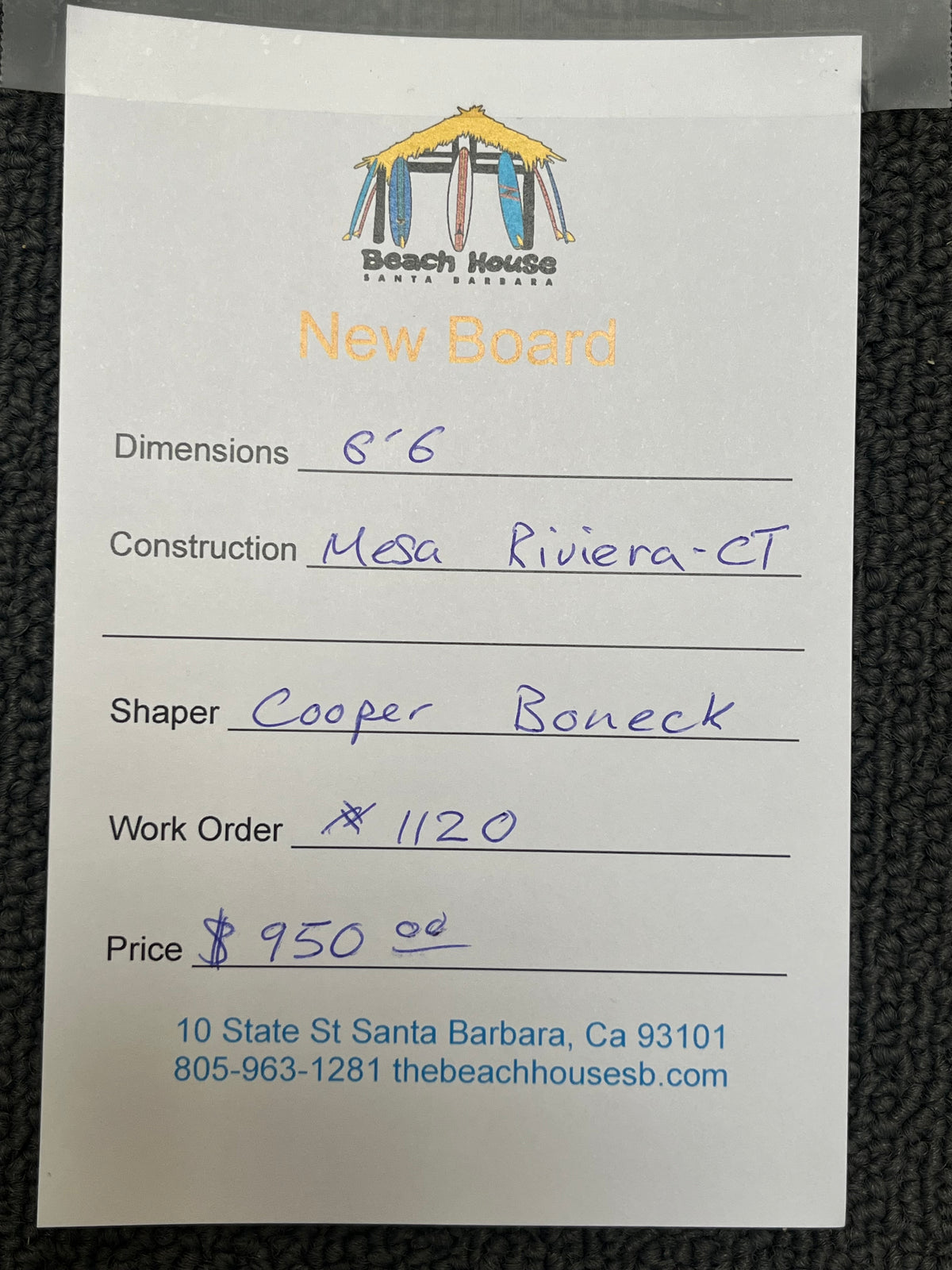 Mesa | 6'6" Riviera - Channel Twin