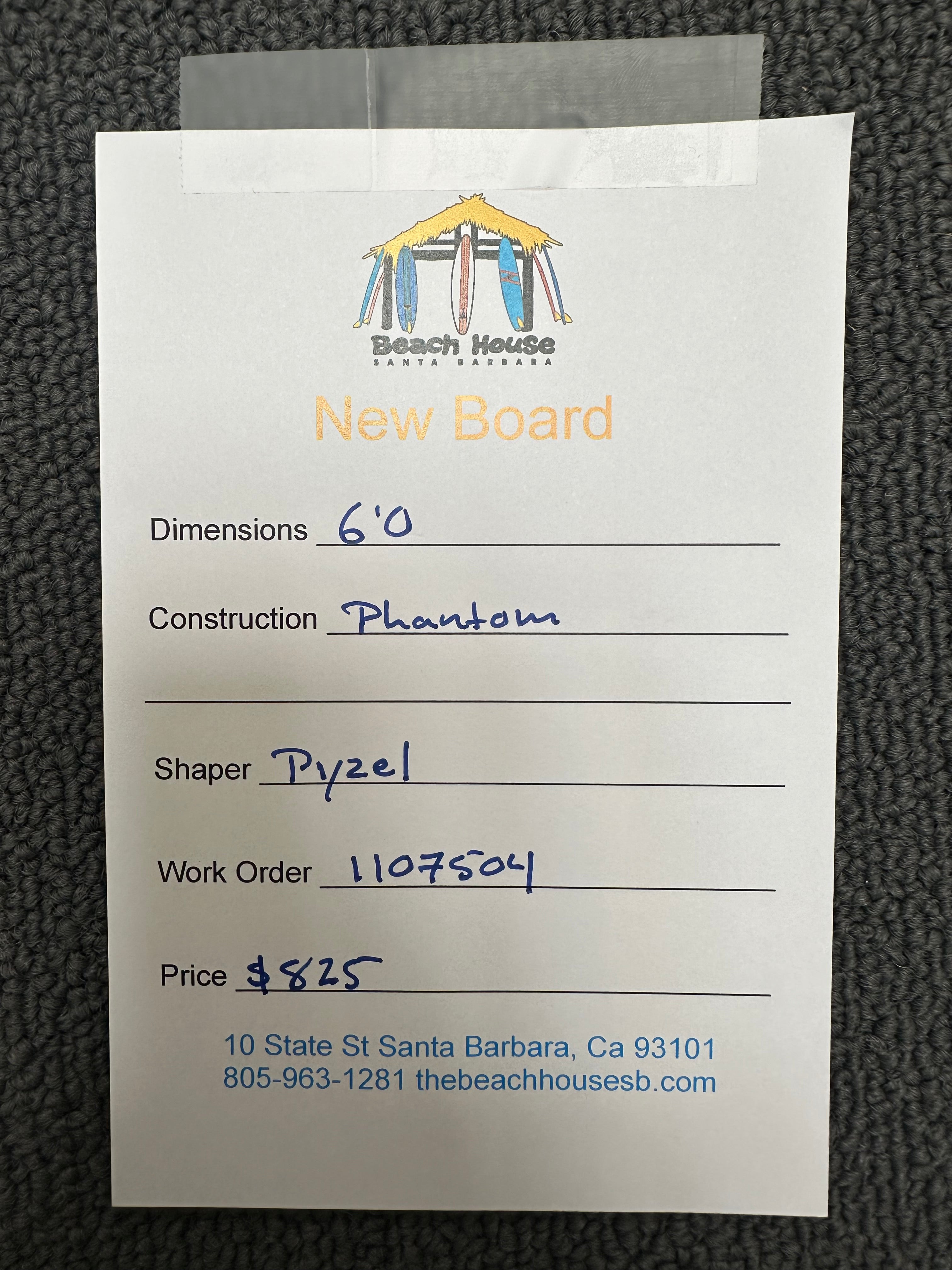 Pyzel | 6'0" Phantom