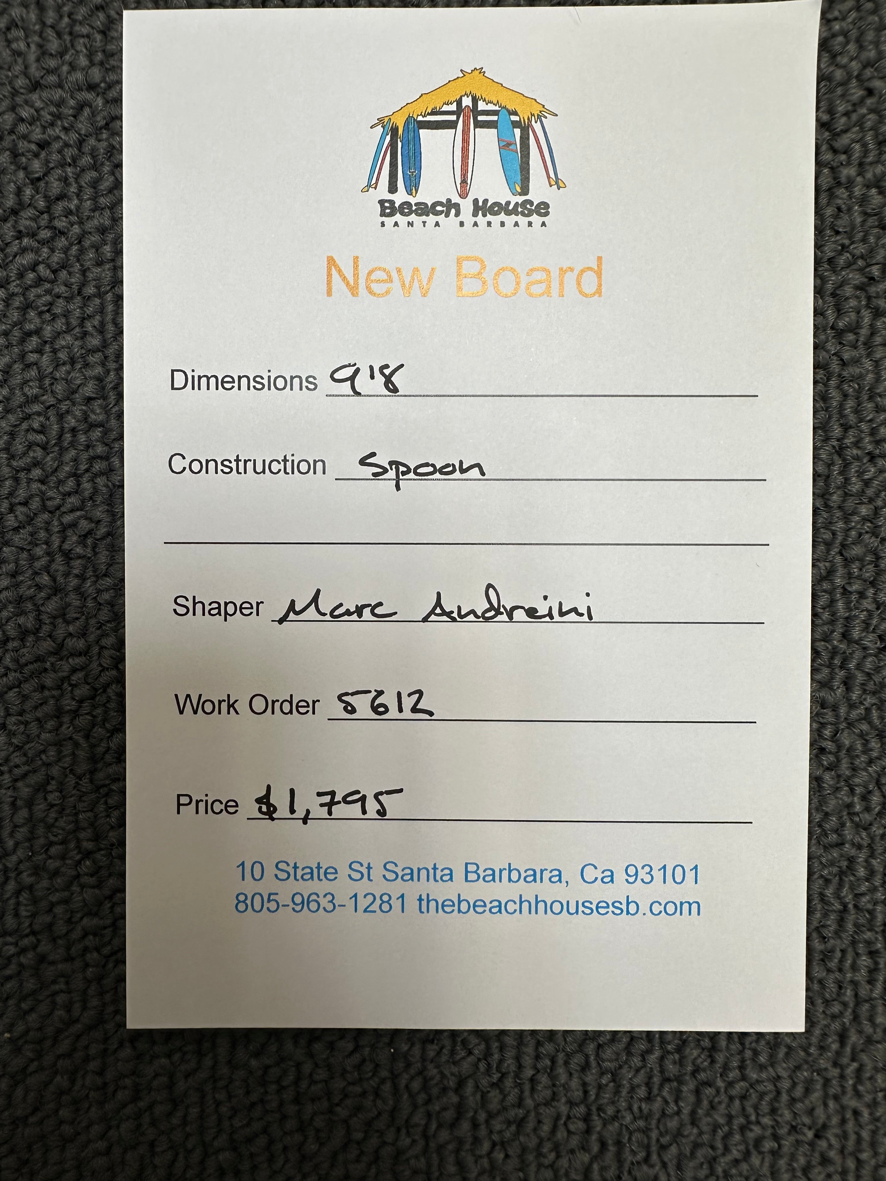 Andreini | 9'8" Spoon