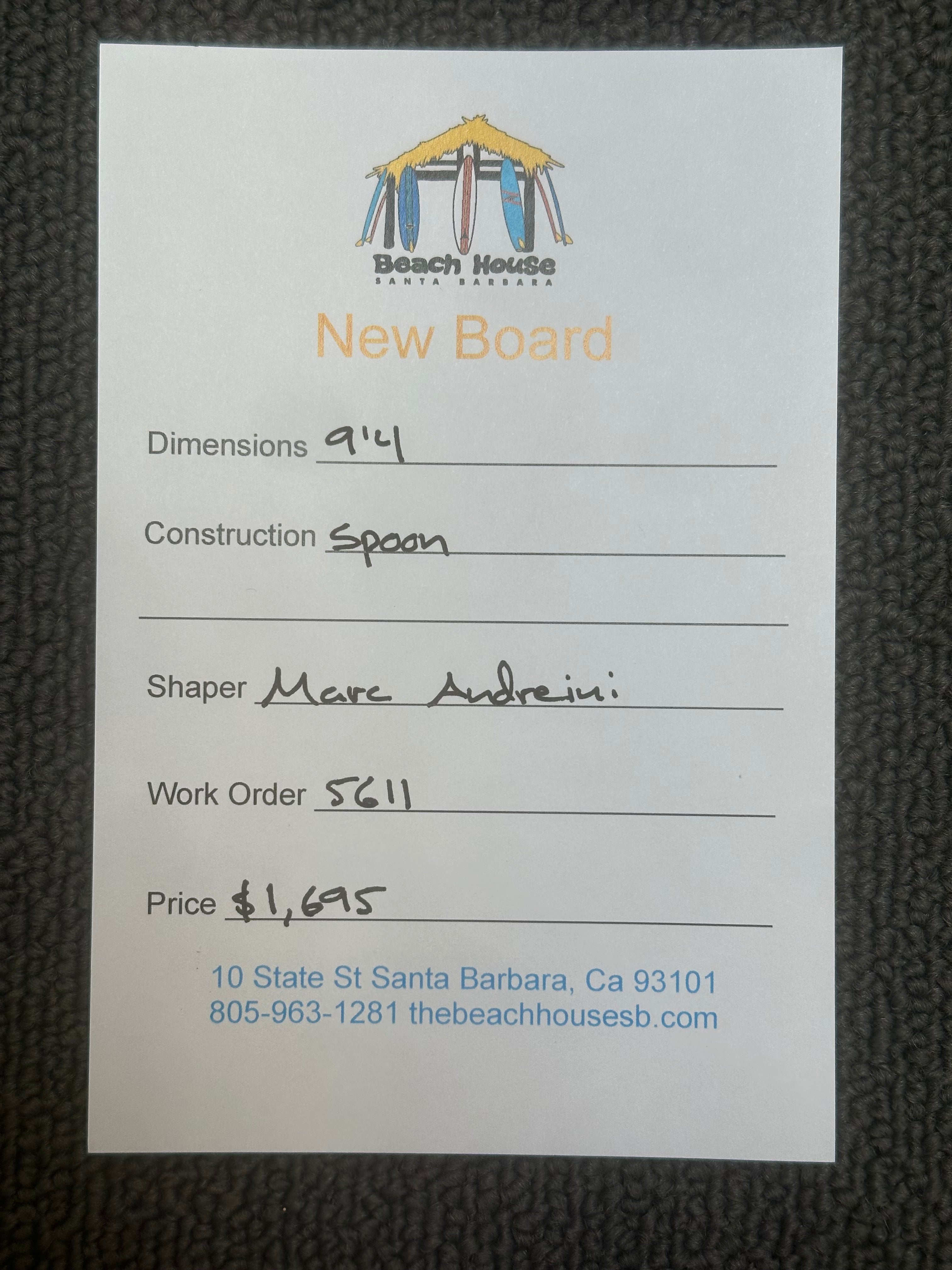 Andreini | 9'4" Spoon