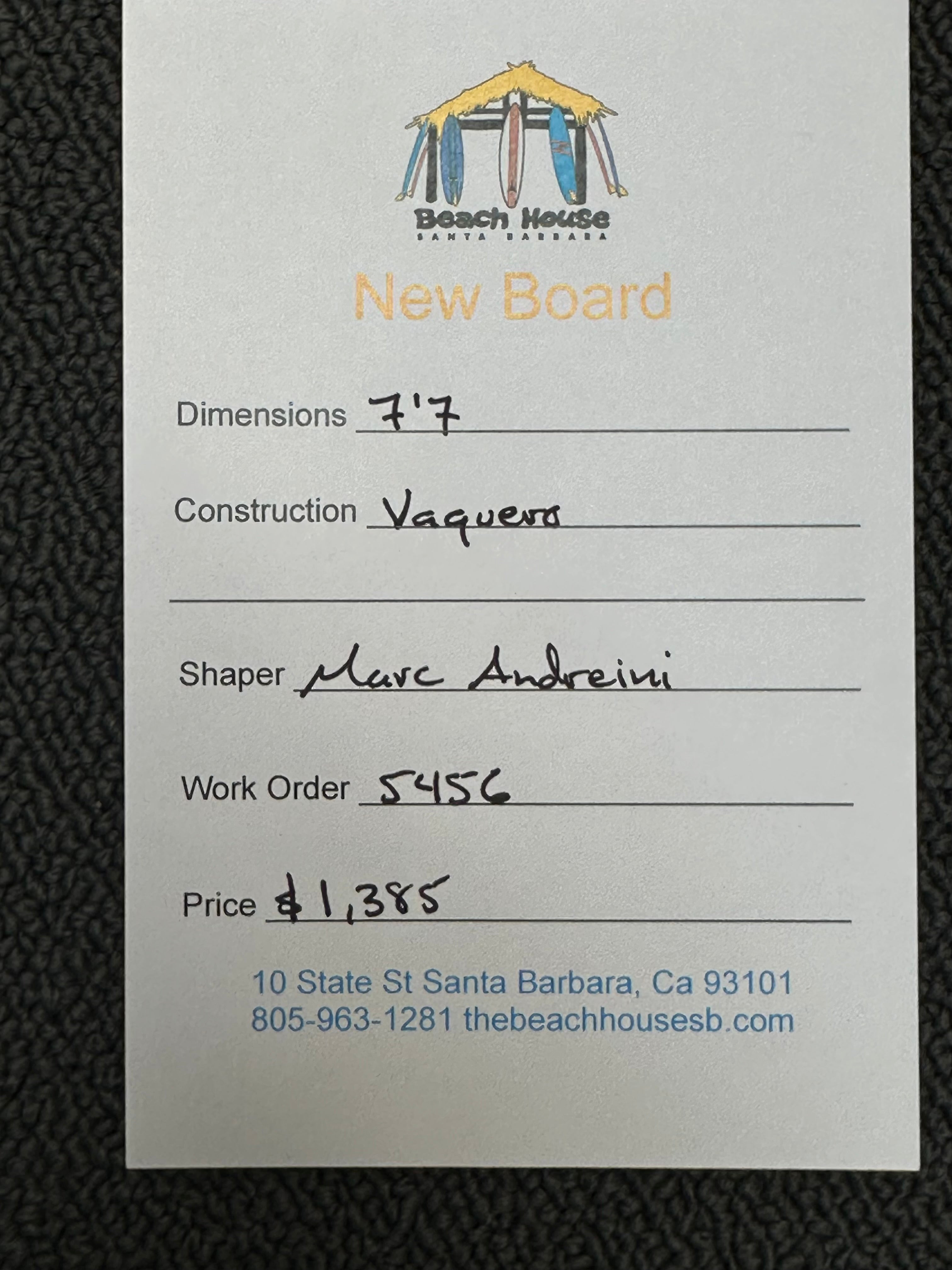Andreini | 7'7" Vaquero