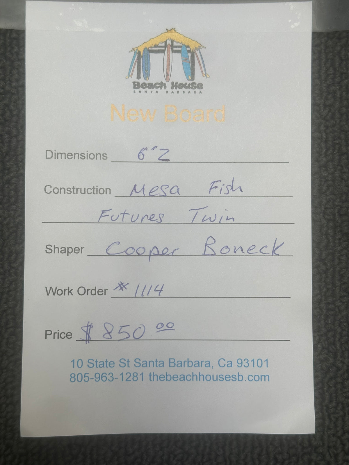 Mesa | 6'2" Fish