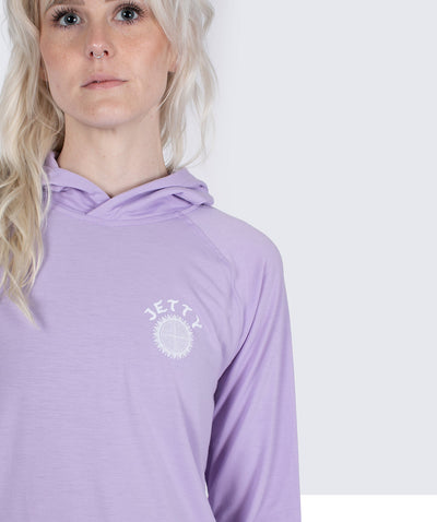 Radial Hooded UV Shirt - Lavender