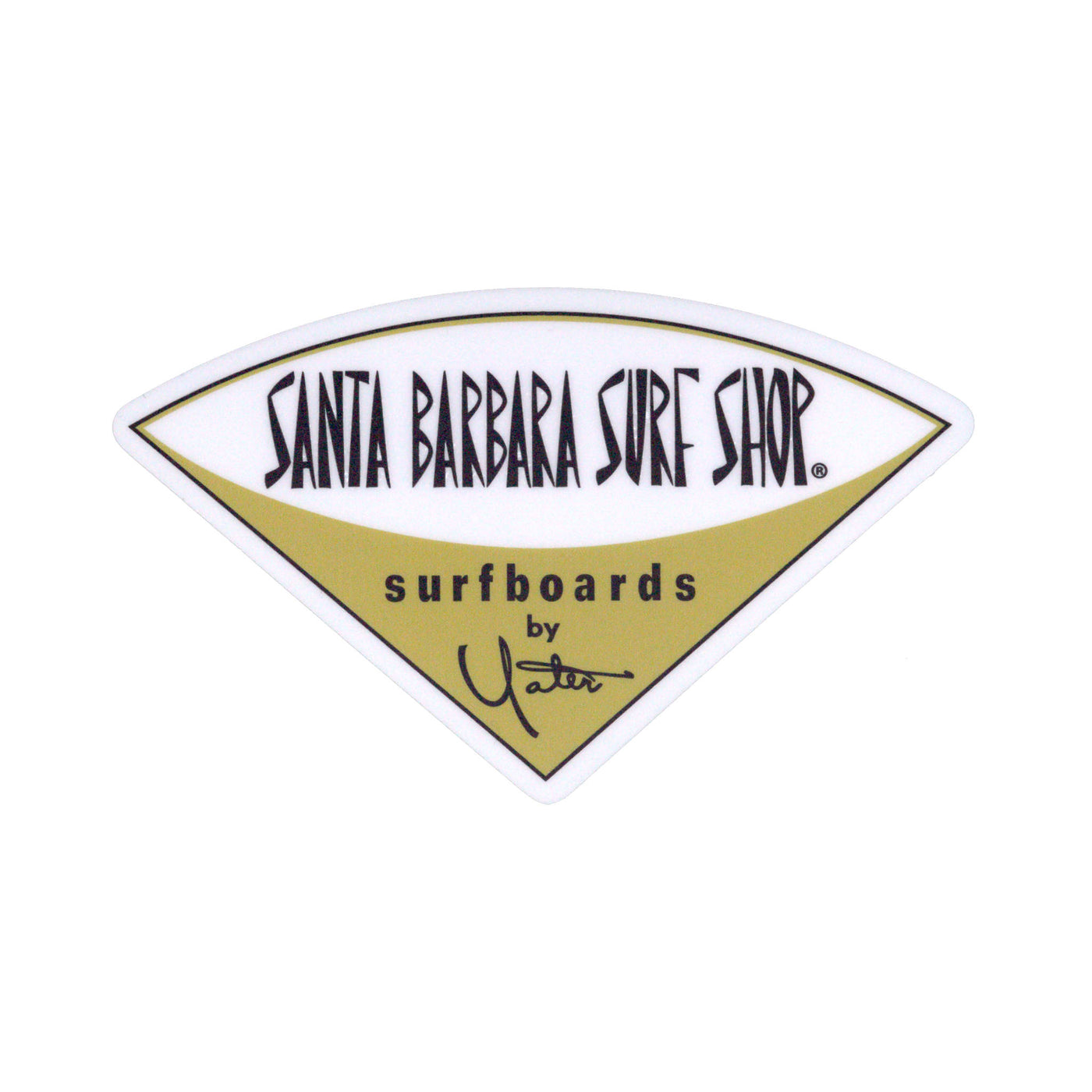 Santa Barbara Surf Shop Matte Finish Stickers - Small