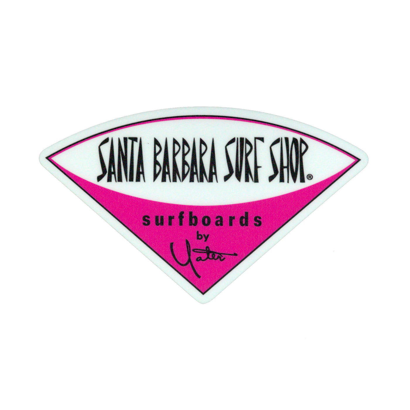 Santa Barbara Surf Shop Matte Finish Stickers - Large