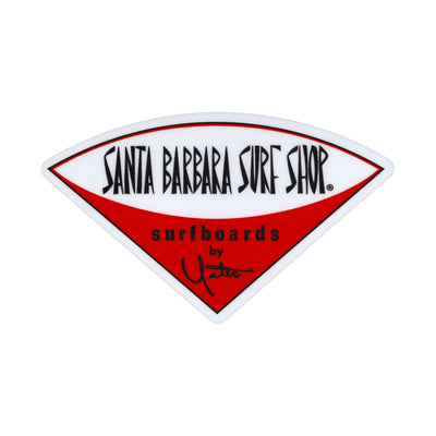 Santa Barbara Surf Shop Matte Finish Stickers - Small