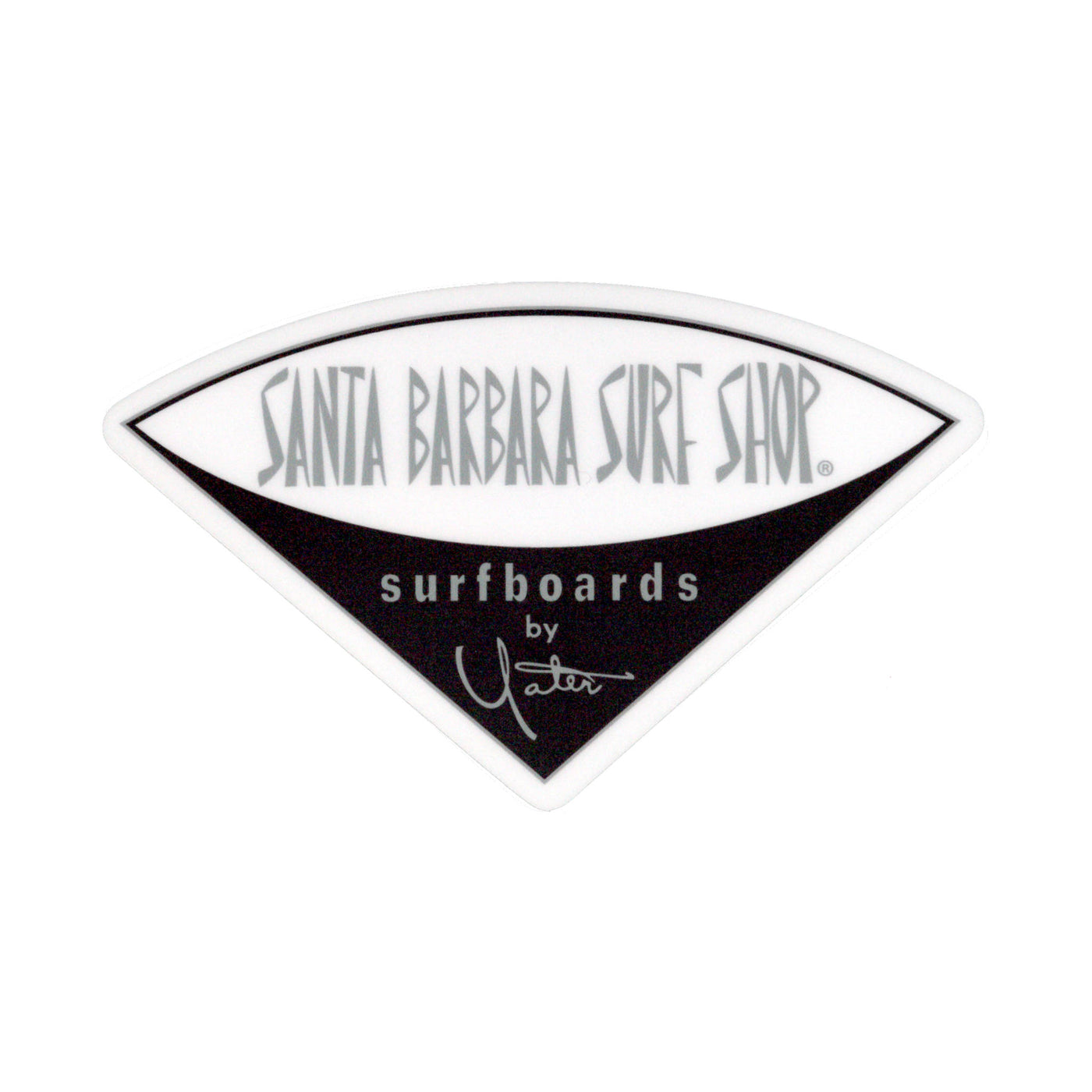 Santa Barbara Surf Shop Matte Finish Stickers - Large