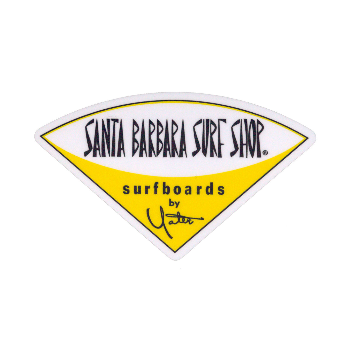 Santa Barbara Surf Shop Matte Finish Stickers - Large