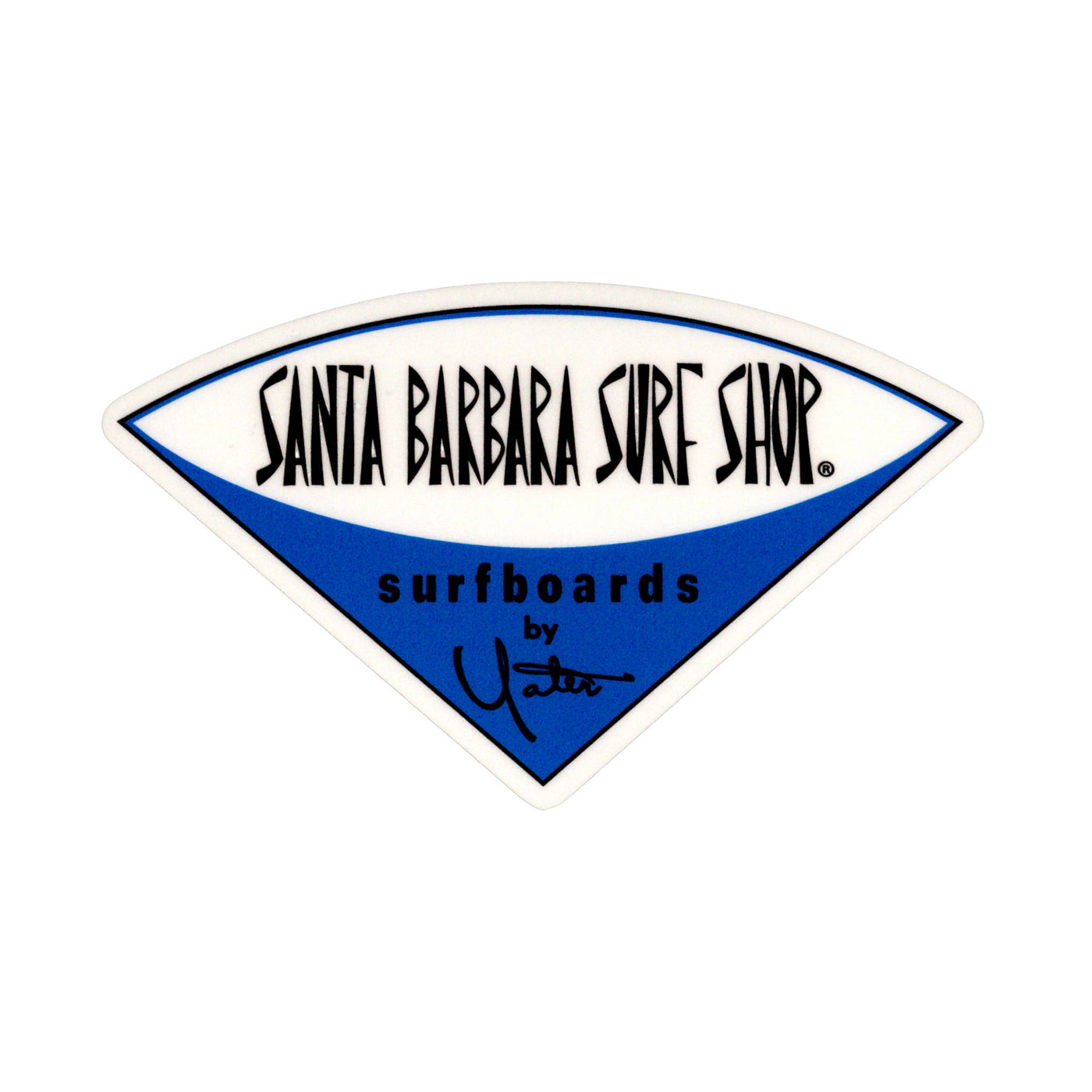 Santa Barbara Surf Shop Matte Finish Stickers - Small