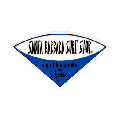 Santa Barbara Surf Shop Matte Finish Stickers - Small