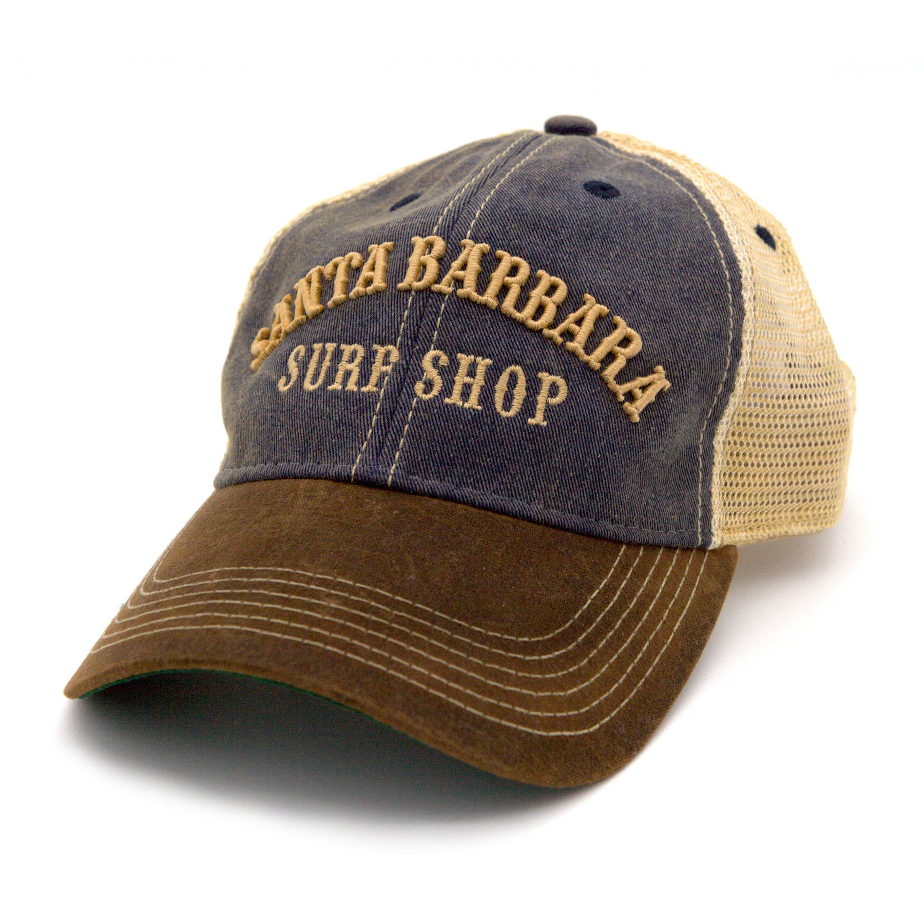 Santa Barbara Surf Shop Country Western Trucker Hat Green/Brown