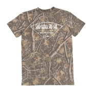 Santa Barbara Surf Shop Distressed Camo Short Sleeve T-Shirt